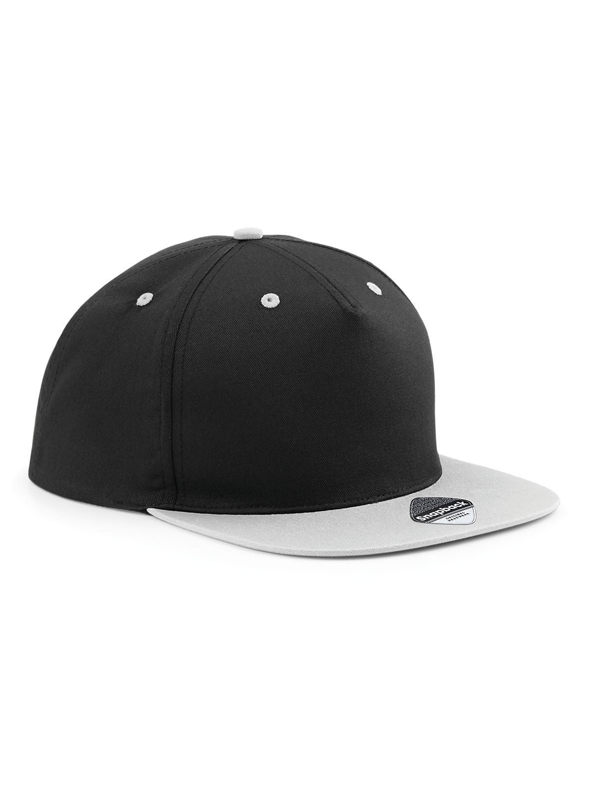 Baseball Caps 5 Panel Contrast Snapback Schwarz/graphite Grau bestickbar und bedruckbar – LA1970