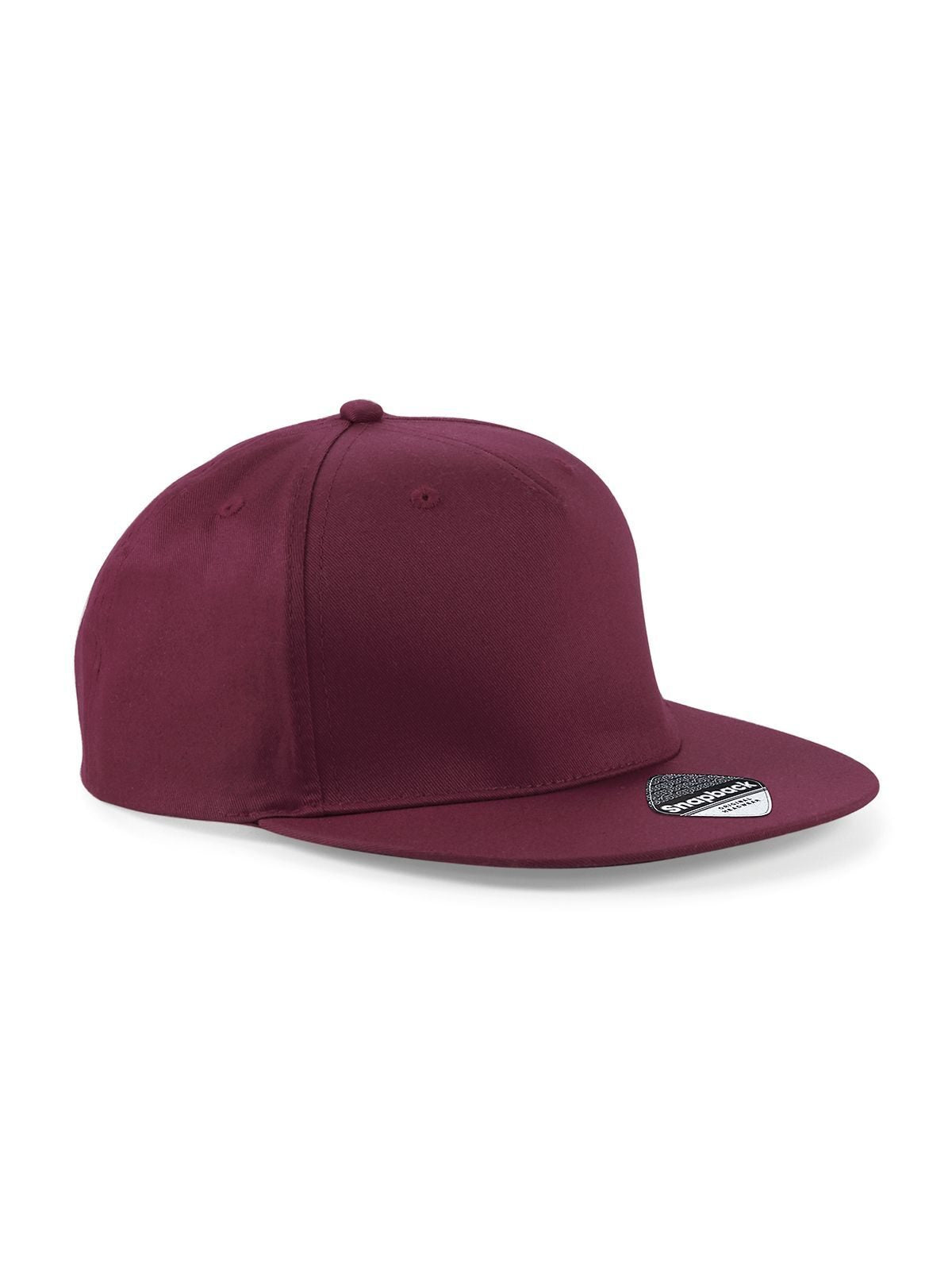 Trucker Caps 5 Panel Snapback Rapper Cap Bordeaux bestickbar und bedruckbar – LA1970