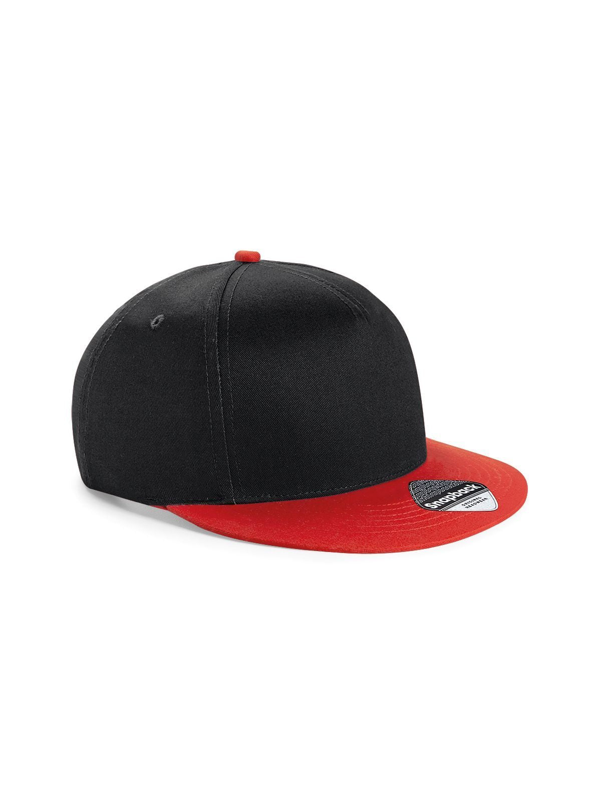 Baseball Caps Youth Size Snapback Schwarz/bright Rot bestickbar und bedruckbar – LA1970