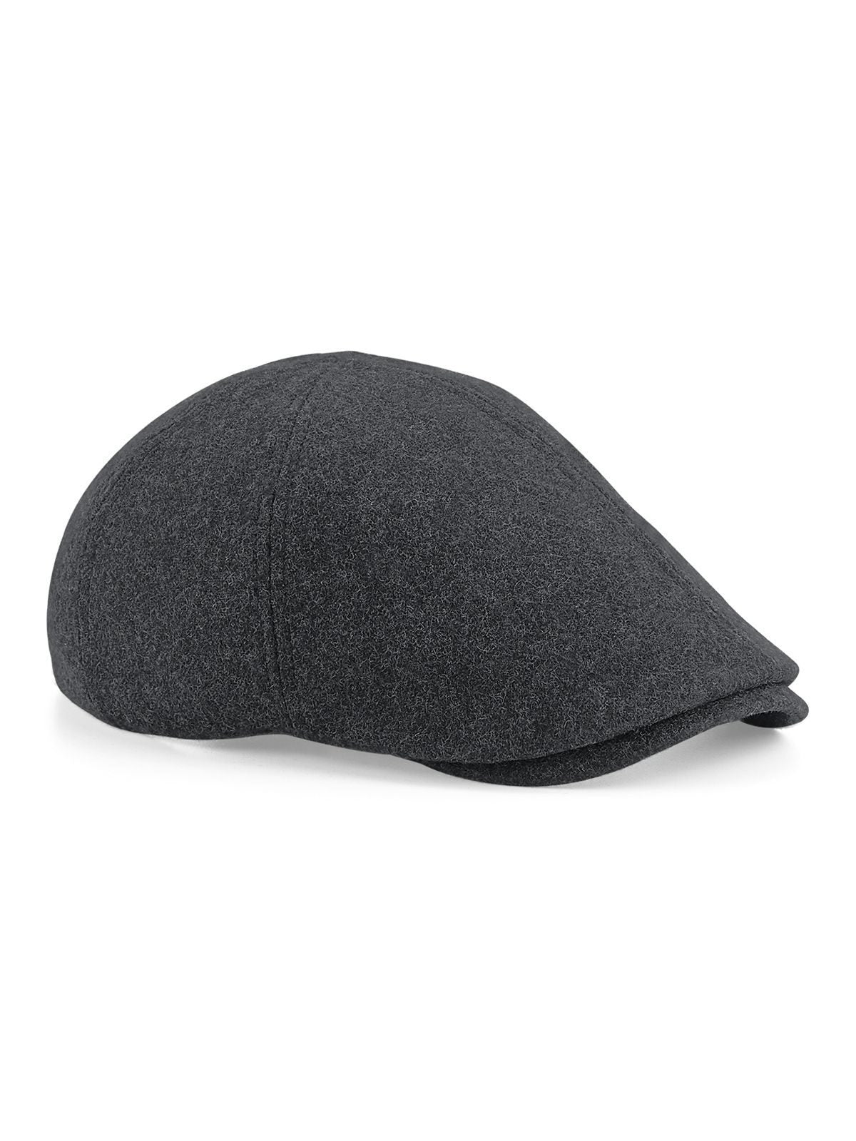 Flat Caps Melton Wool Ivy Cap charcoal marl bestickbar und bedruckbar – LA1970