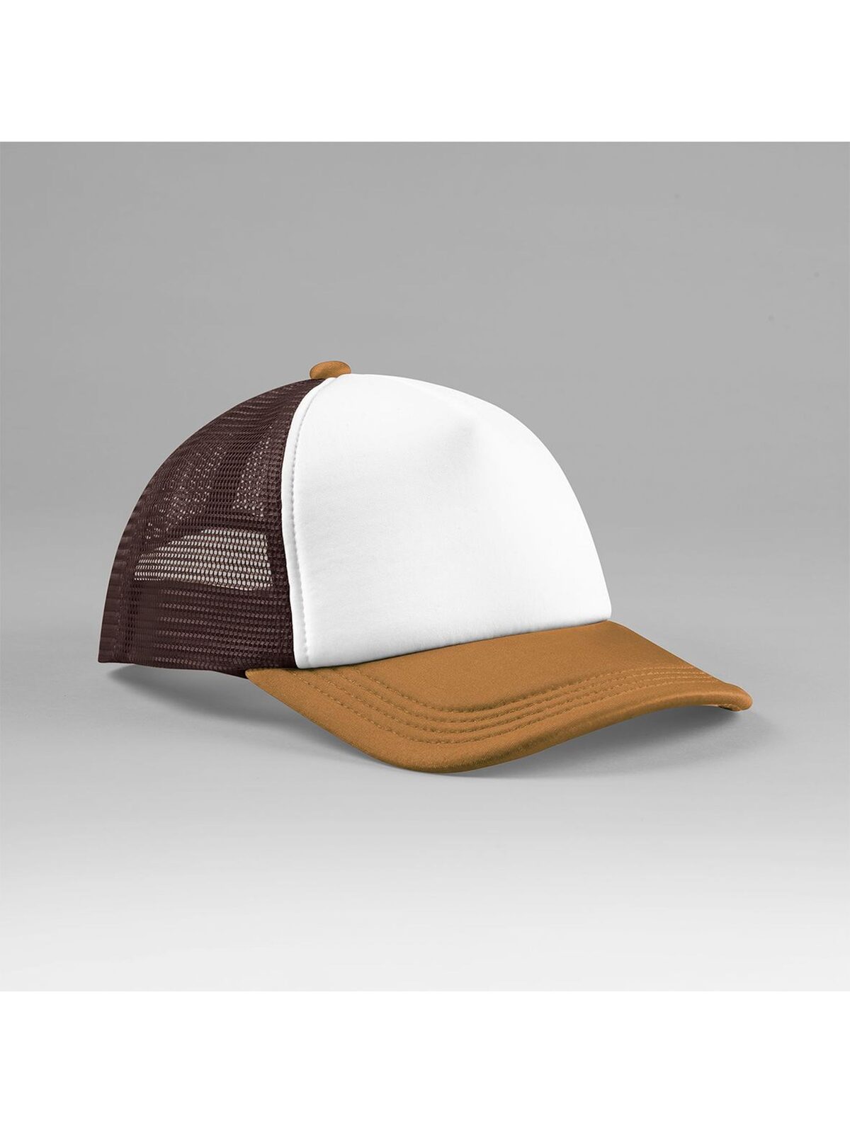Trucker Caps Retro 5 Panel Trucker chocolate/dark amber bestickbar und bedruckbar – LA1970