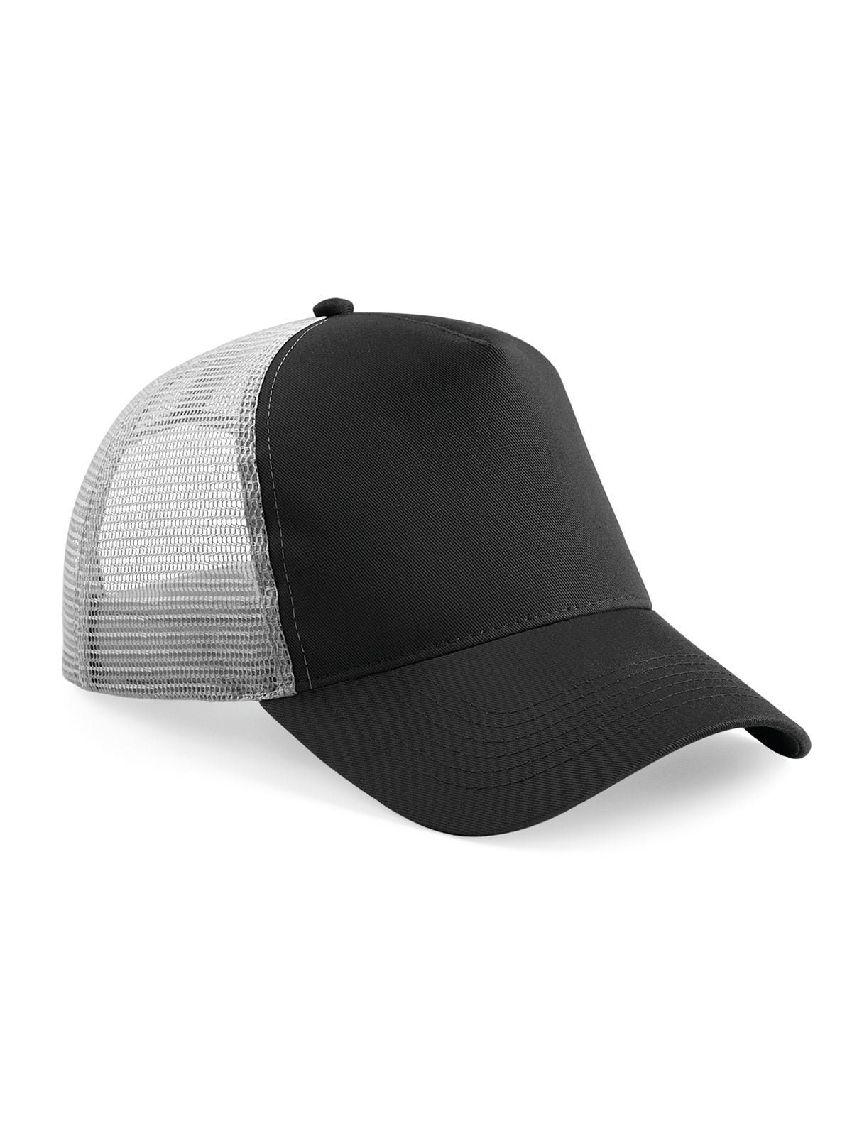 Trucker Caps Snapback Trucker Schwarz/light Grau bestickbar und bedruckbar – LA1970