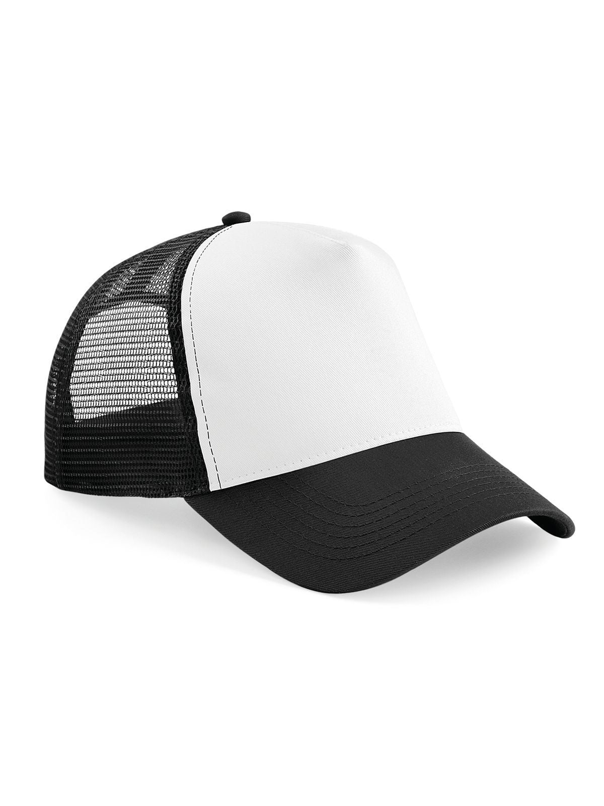 Trucker Caps Snapback Trucker Schwarz/Weiß bestickbar und bedruckbar – LA1970