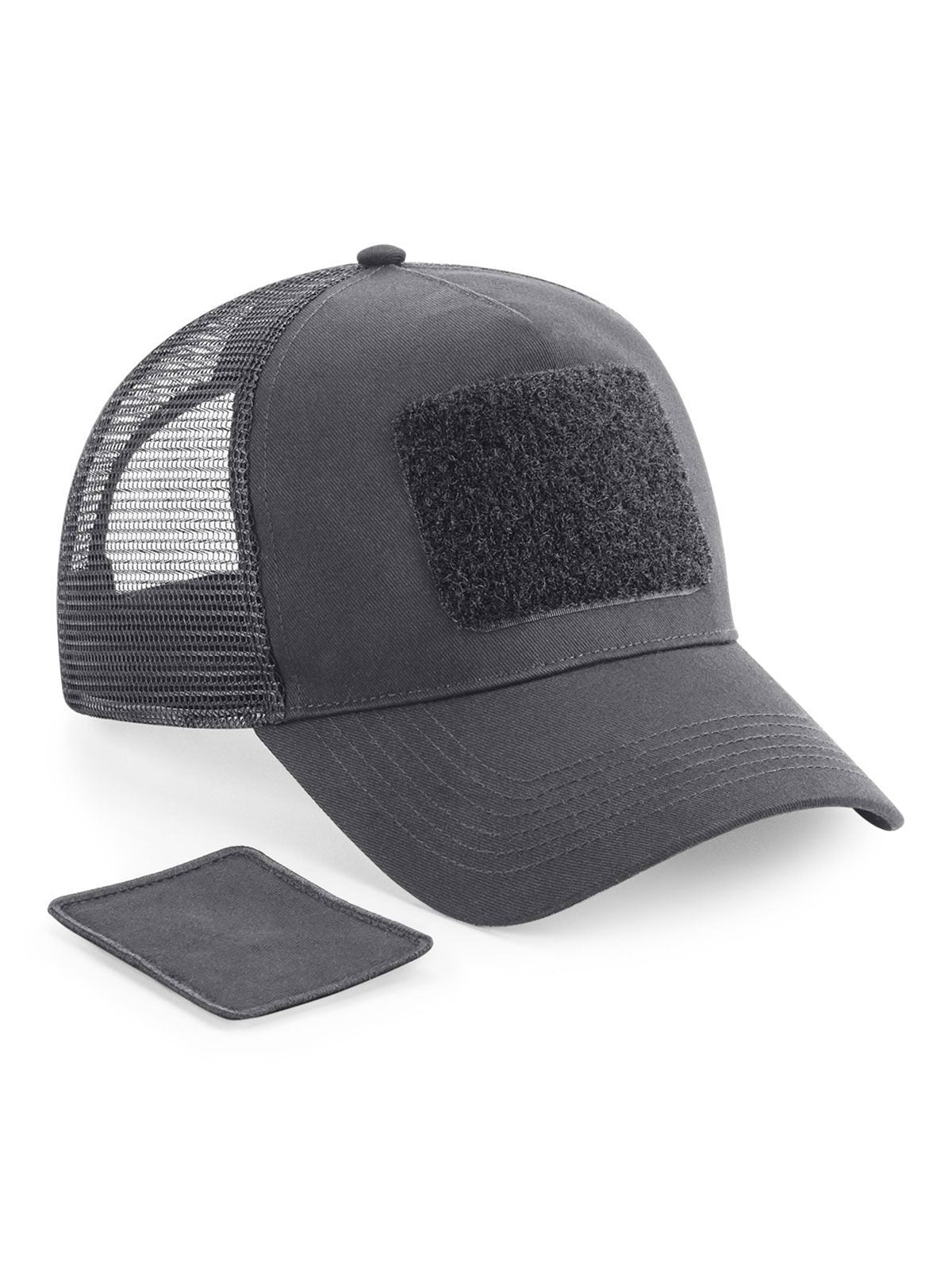 Trucker Caps Patch Snapback Trucker graphite Grau bestickbar und bedruckbar – LA1970