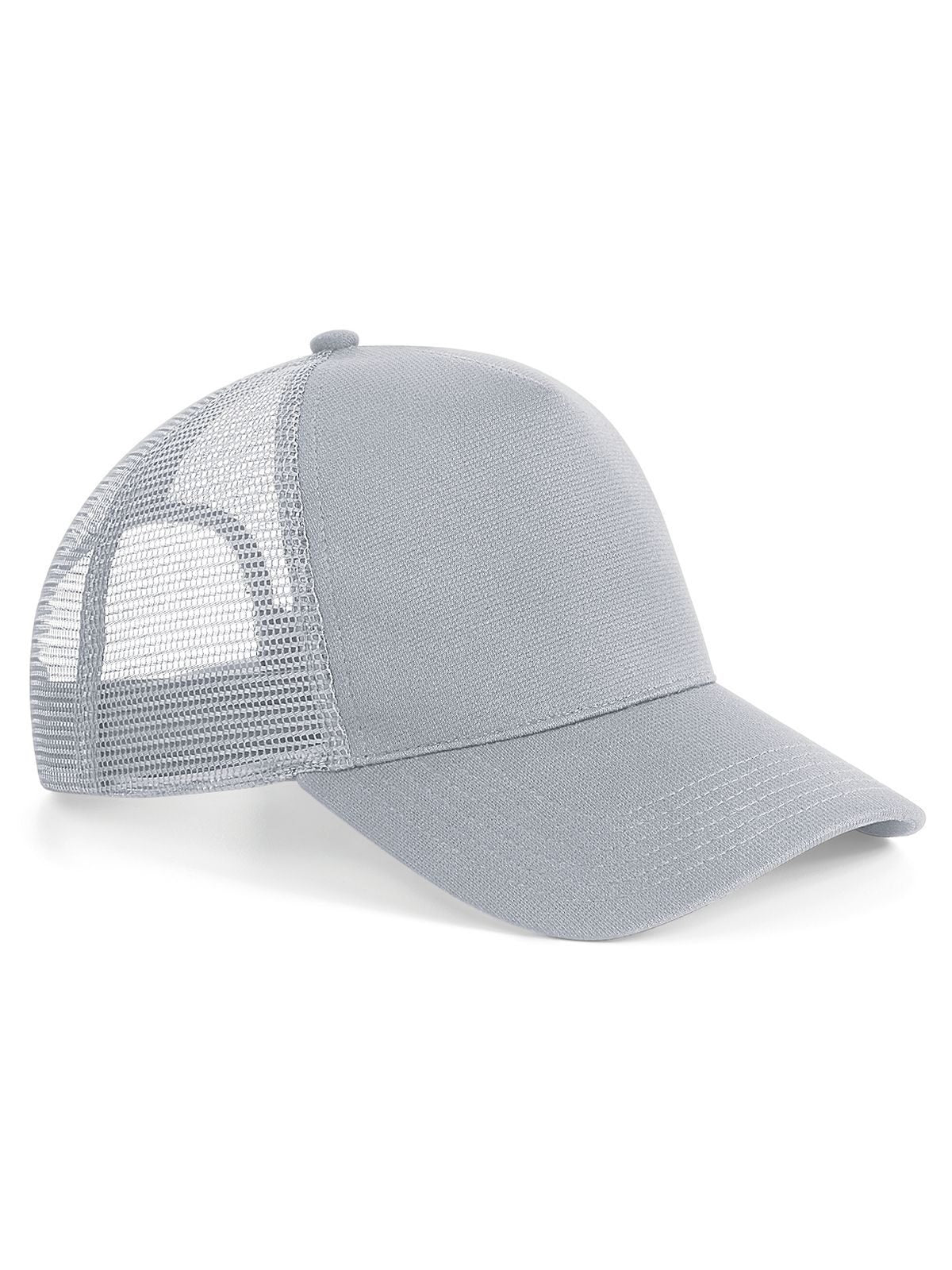 Trucker Caps Microknit Snapback Trucker Hellgrau bestickbar und bedruckbar – LA1970