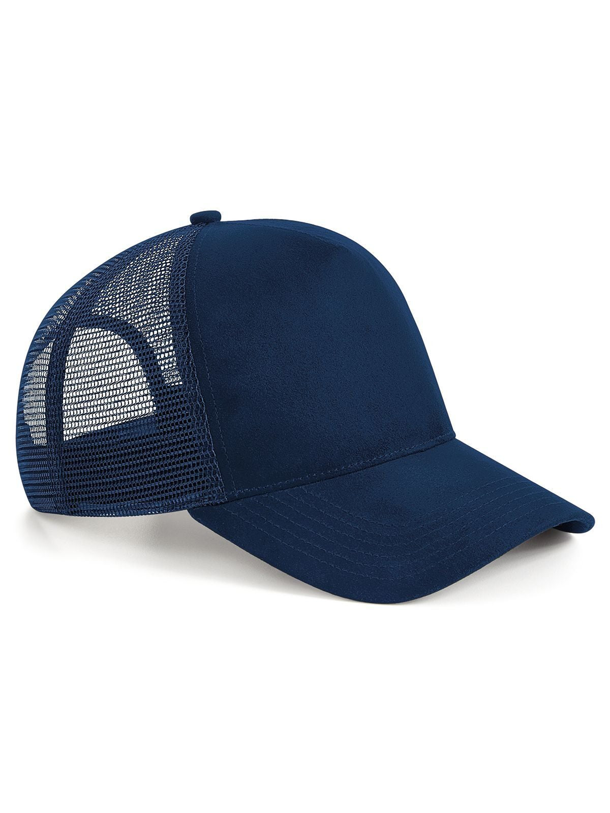 Trucker Caps Suede Snapback Trucker Französisch Marineblau bestickbar und bedruckbar – LA1970
