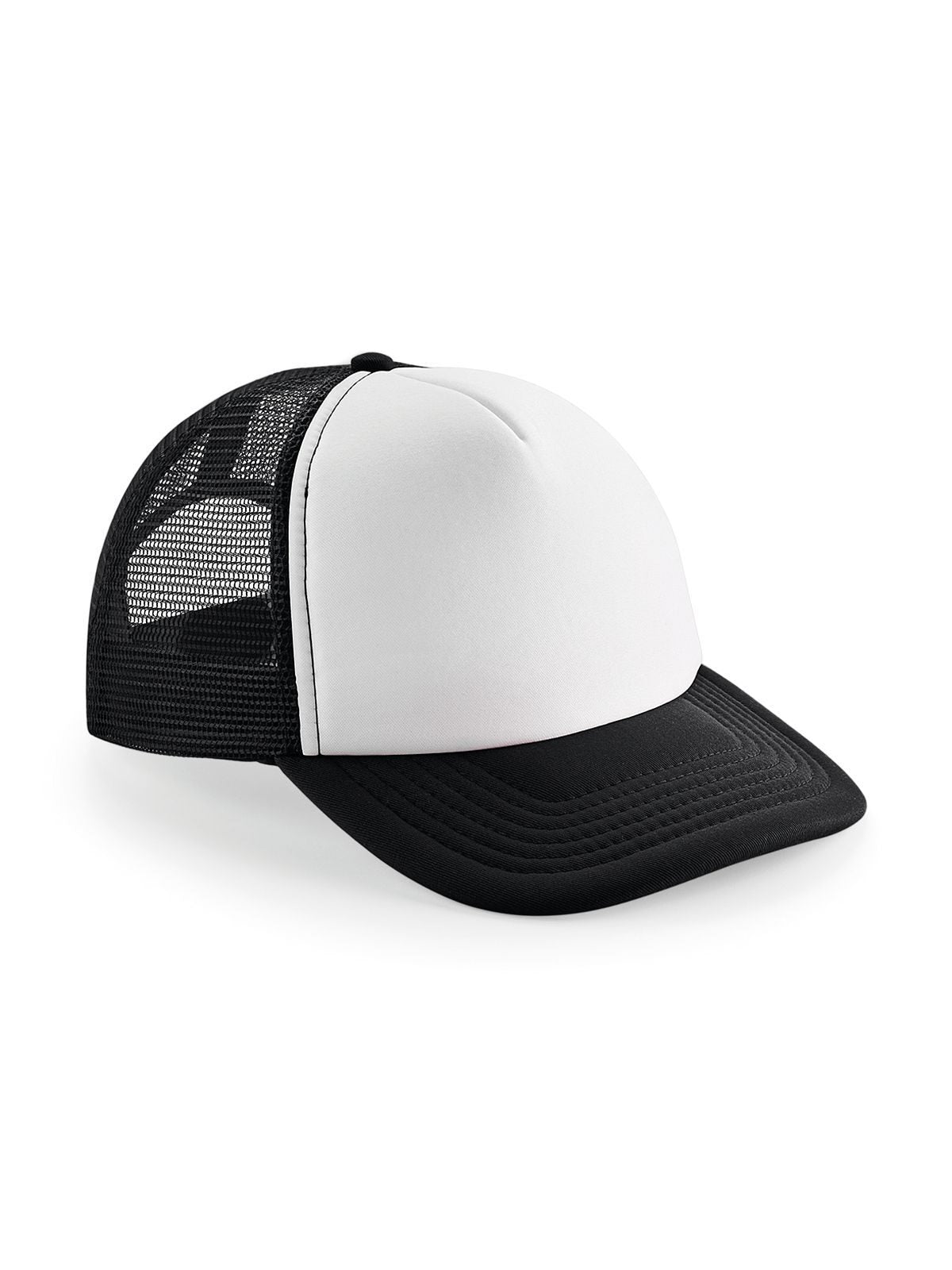 Trucker Caps Vintage Snapback Trucker Schwarz/Weiß bestickbar und bedruckbar – LA1970