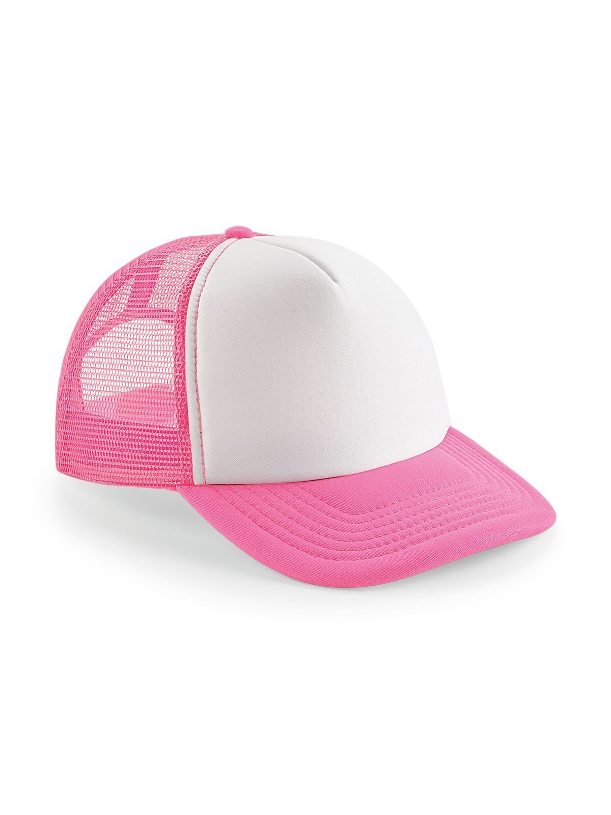 Trucker Caps Vintage Snapback Trucker Fluorescent Pink/Weiß bestickbar und bedruckbar – LA1970