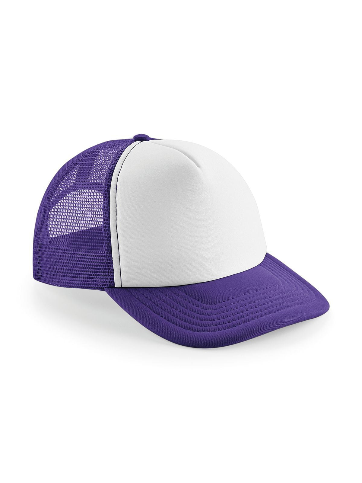 Trucker Caps Vintage Snapback Trucker purple/Weiß bestickbar und bedruckbar – LA1970