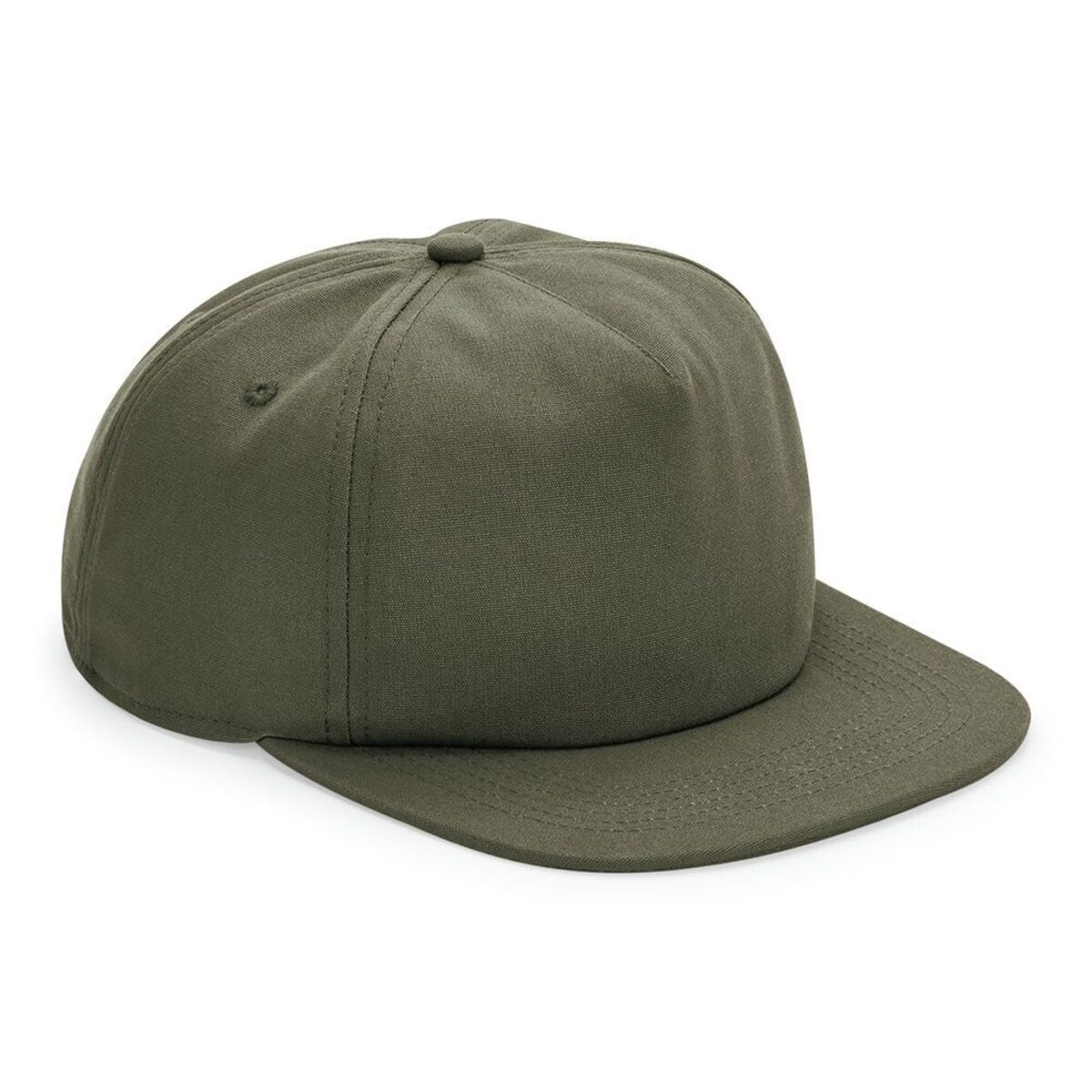Baseball Caps Organic Cotton Unstructured 5 Panel Cap olive green bestickbar und bedruckbar – LA1970