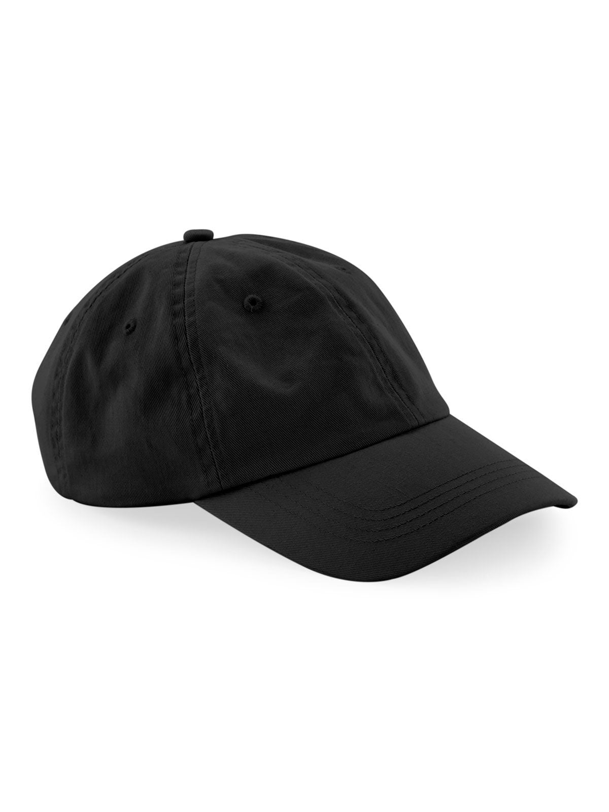 Baseball Caps Organic Cotton 6 Panel Dad Cap Schwarz bestickbar und bedruckbar – LA1970