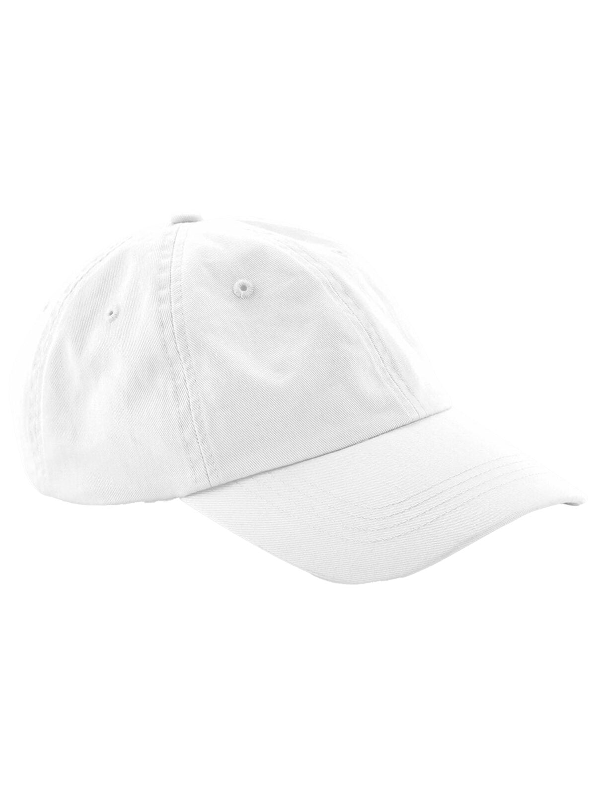 Baseball Caps Low Profile 6 Panel Dad Cap Weiß bestickbar und bedruckbar – LA1970