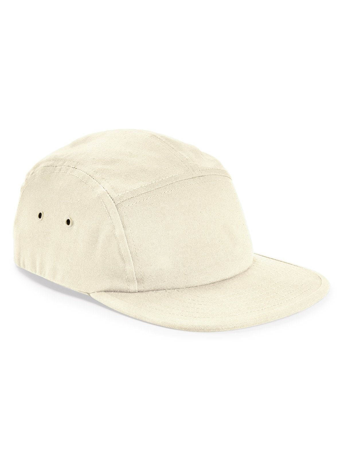 Snapback Cap Canvas 5 Camper Panel Cap – individuell veredelbar | LA1970 in natural