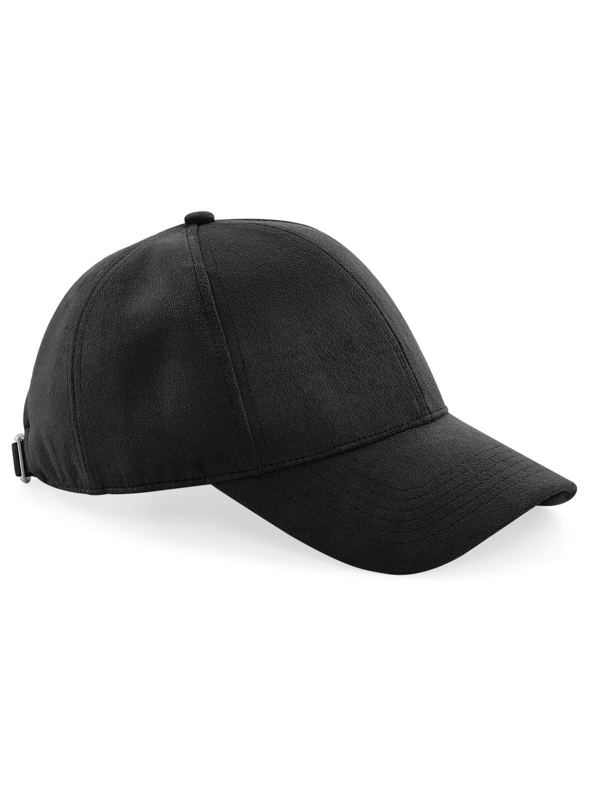 Baseball Caps Faux Suede 6 Panel Cap Schwarz bestickbar und bedruckbar – LA1970