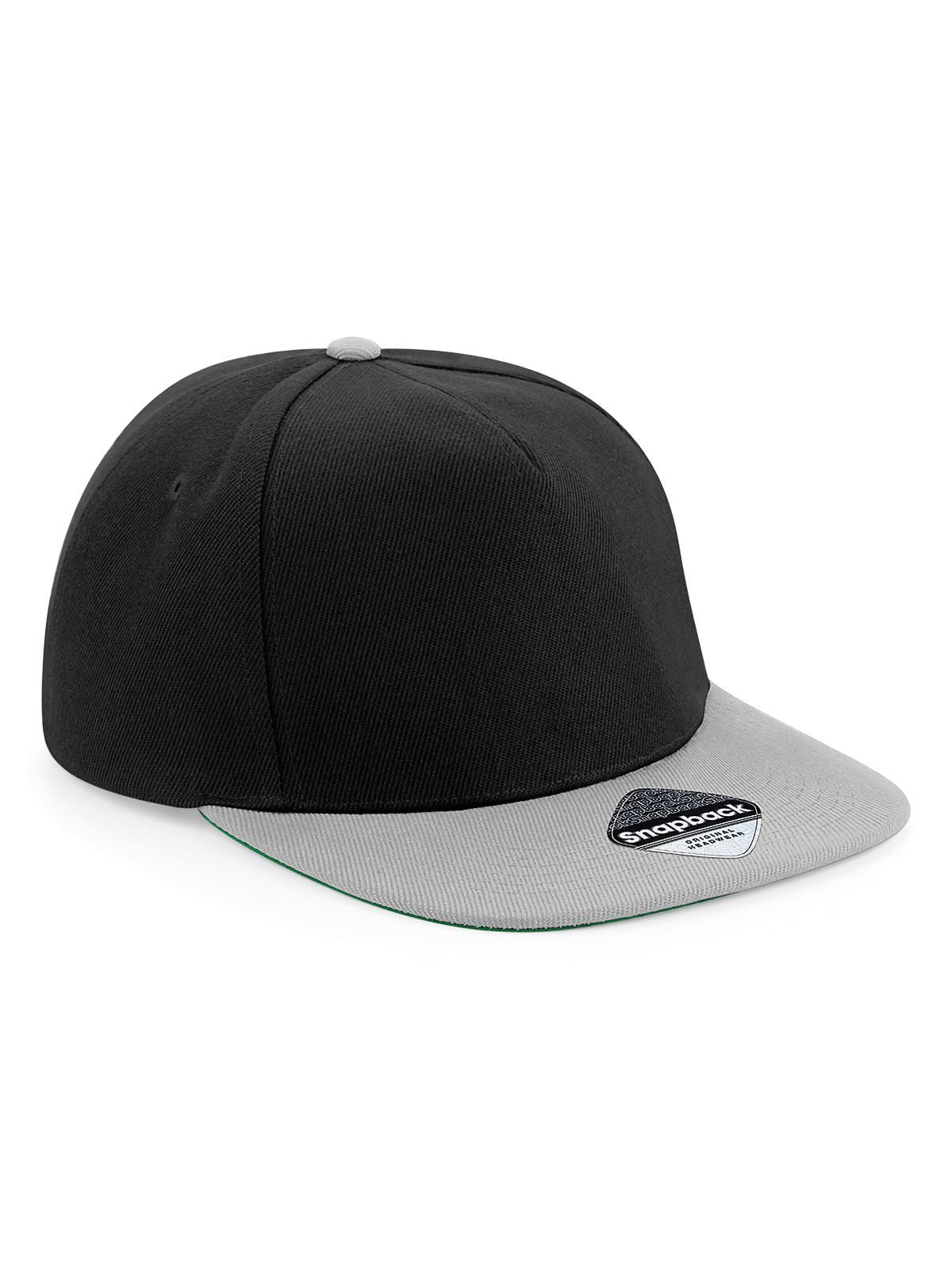 Baseball Caps Original Flat Peak Snapback Schwarz/graphite Grau bestickbar und bedruckbar – LA1970