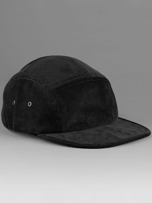 Baseball Caps EarthAware® Organic Cord Camper Cap Schwarz bestickbar und bedruckbar – LA1970