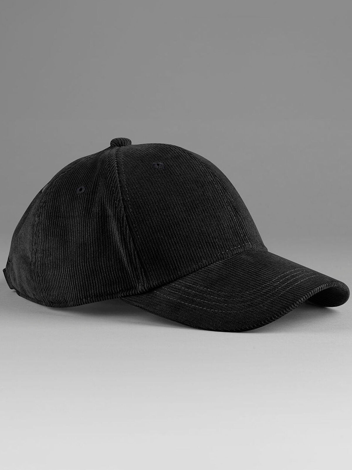 Baseball Caps EarthAware® Organic Cord Baseball Cap Schwarz bestickbar und bedruckbar – LA1970