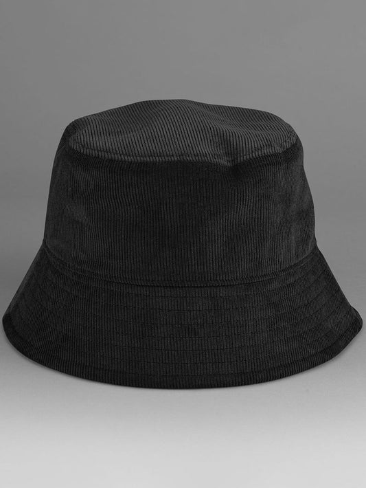Bucket Hat EarthAware® Organic Cord in Schwarz – individuell veredelbar | LA1970