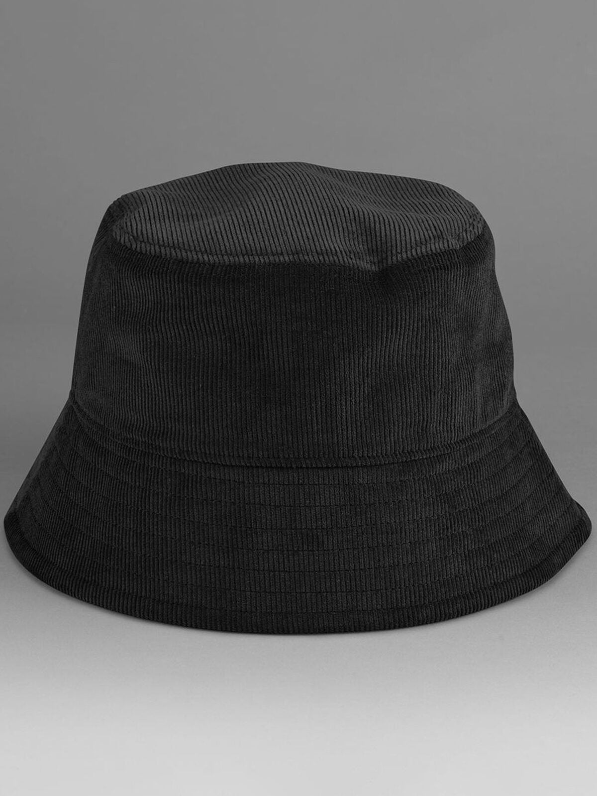Bucket Hats EarthAware® Organic Cord Bucket Hat Schwarz bestickbar und bedruckbar – LA1970