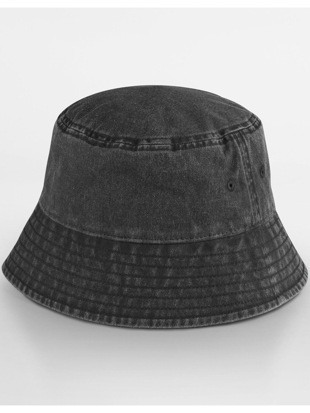 Bucket Hats Vintage Bucket Hat vintage Schwarz bestickbar und bedruckbar – LA1970