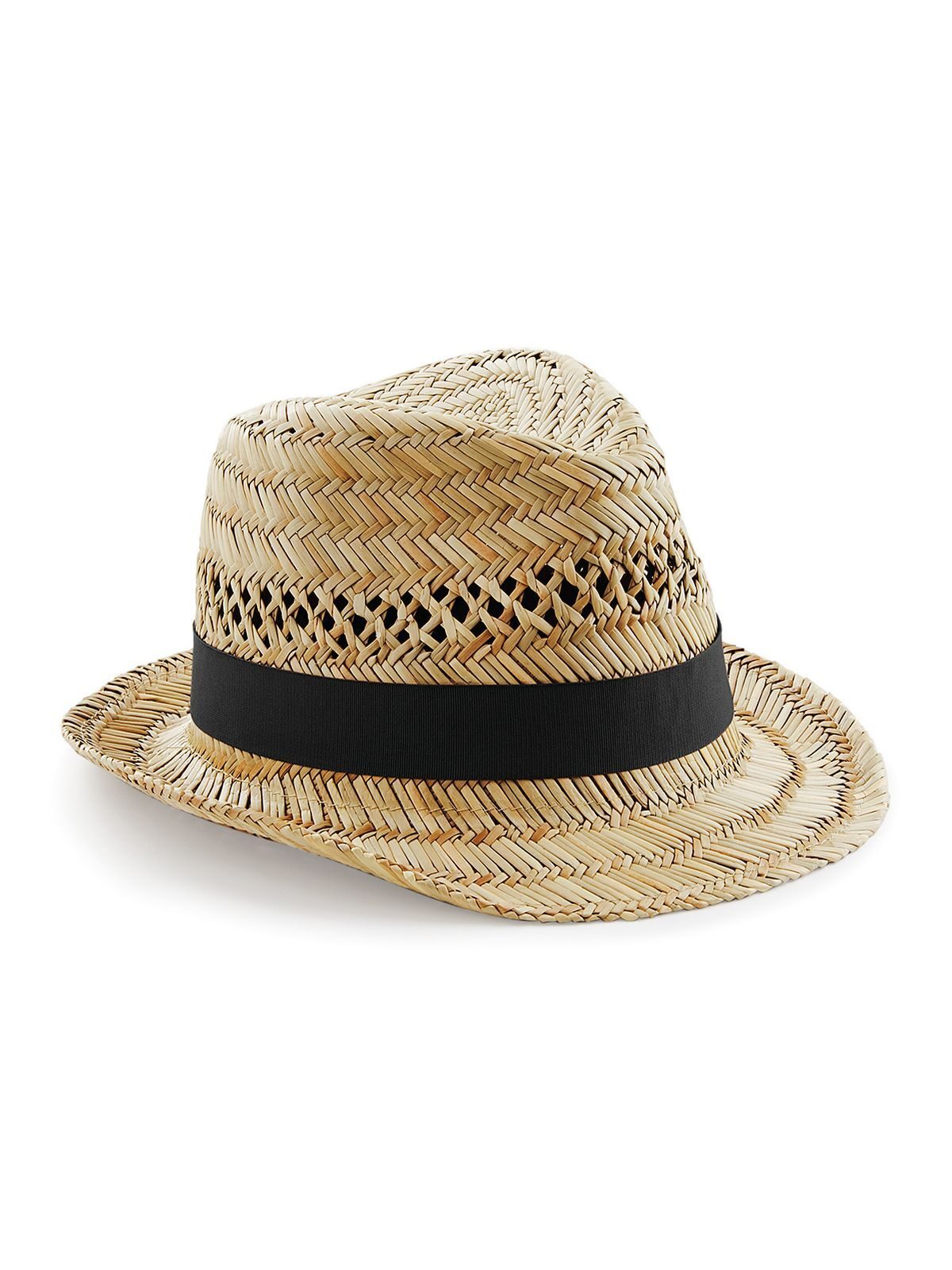 Panama Hats Straw Summer Trilby Natur bestickbar und bedruckbar – LA1970