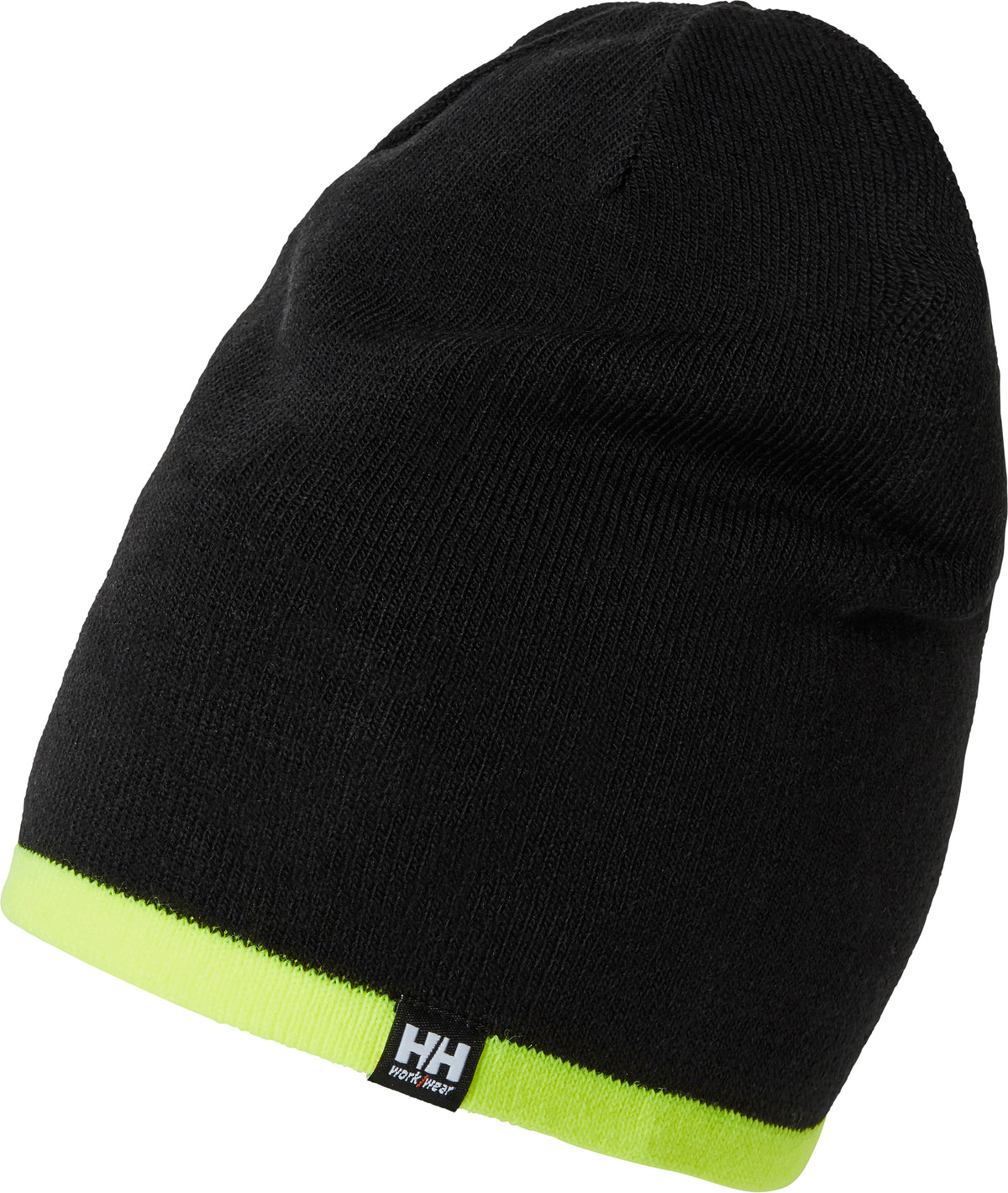 Strickmütze Classic – wendbar – Schwarz/Gelb