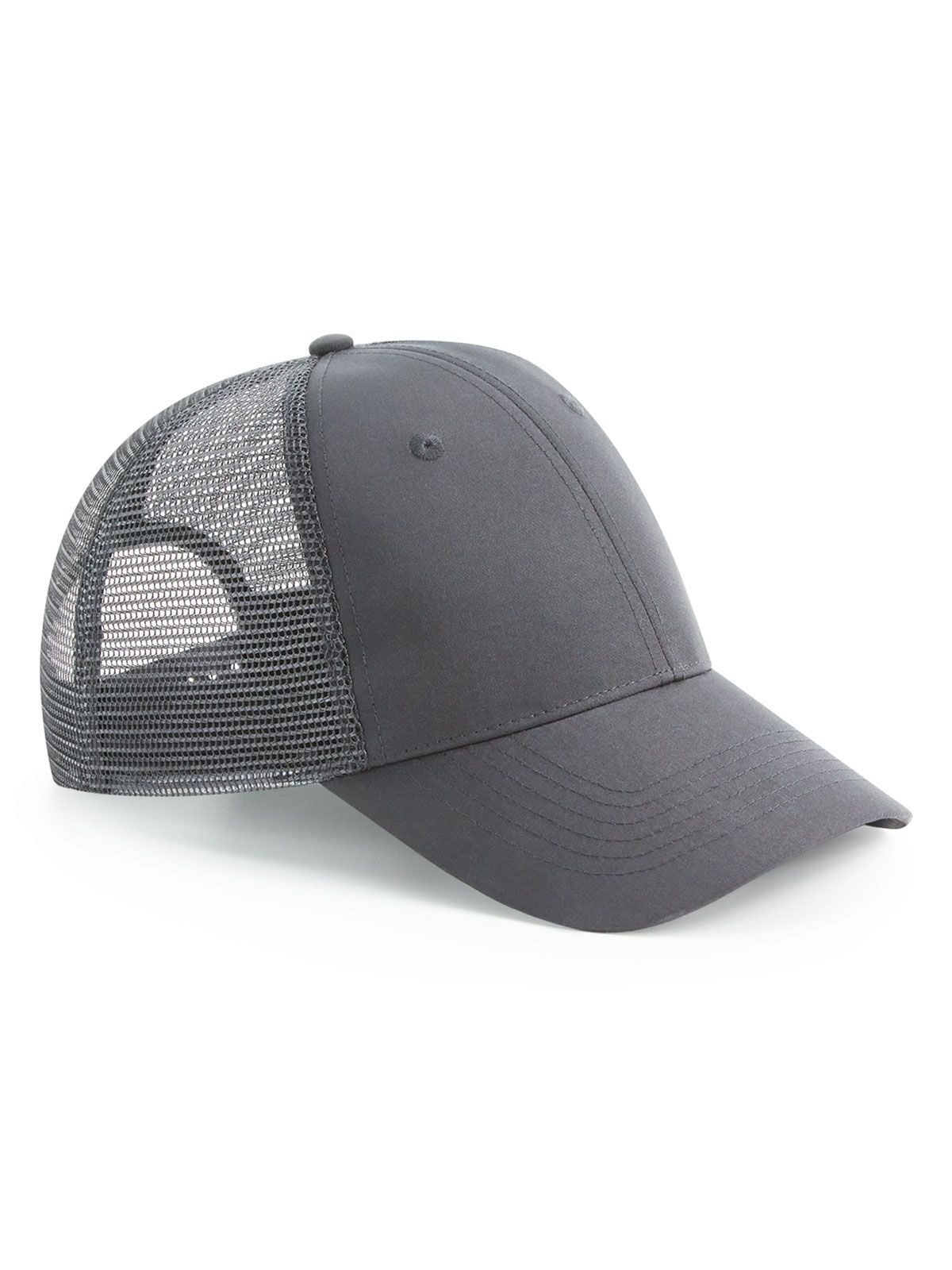 Trucker Caps Recycled Urbanwear 6 Panel Snapback Trucker graphite Grau bestickbar und bedruckbar – LA1970