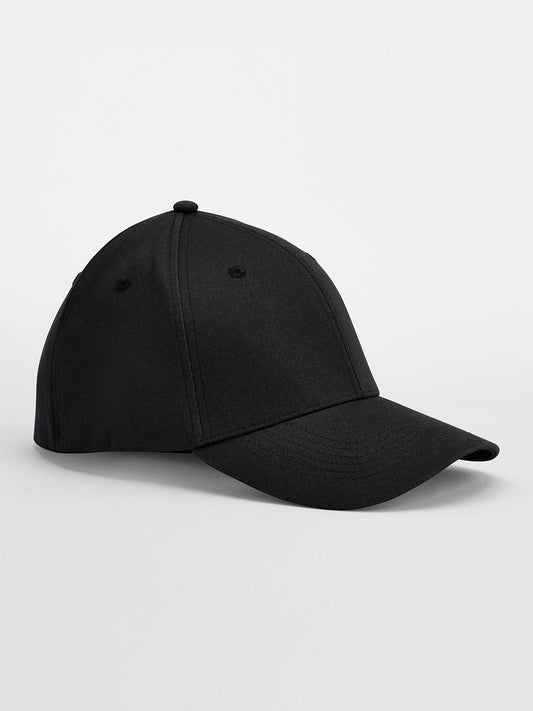Baseball Caps EarthAware® Organic Cotton Stretch-Fit Cap Schwarz bestickbar und bedruckbar – LA1970