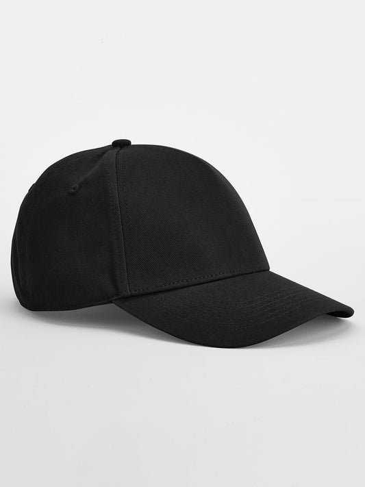 Baseball Caps EarthAware® Classic Organic Cotton 5 Panel Cap Schwarz bestickbar und bedruckbar – LA1970
