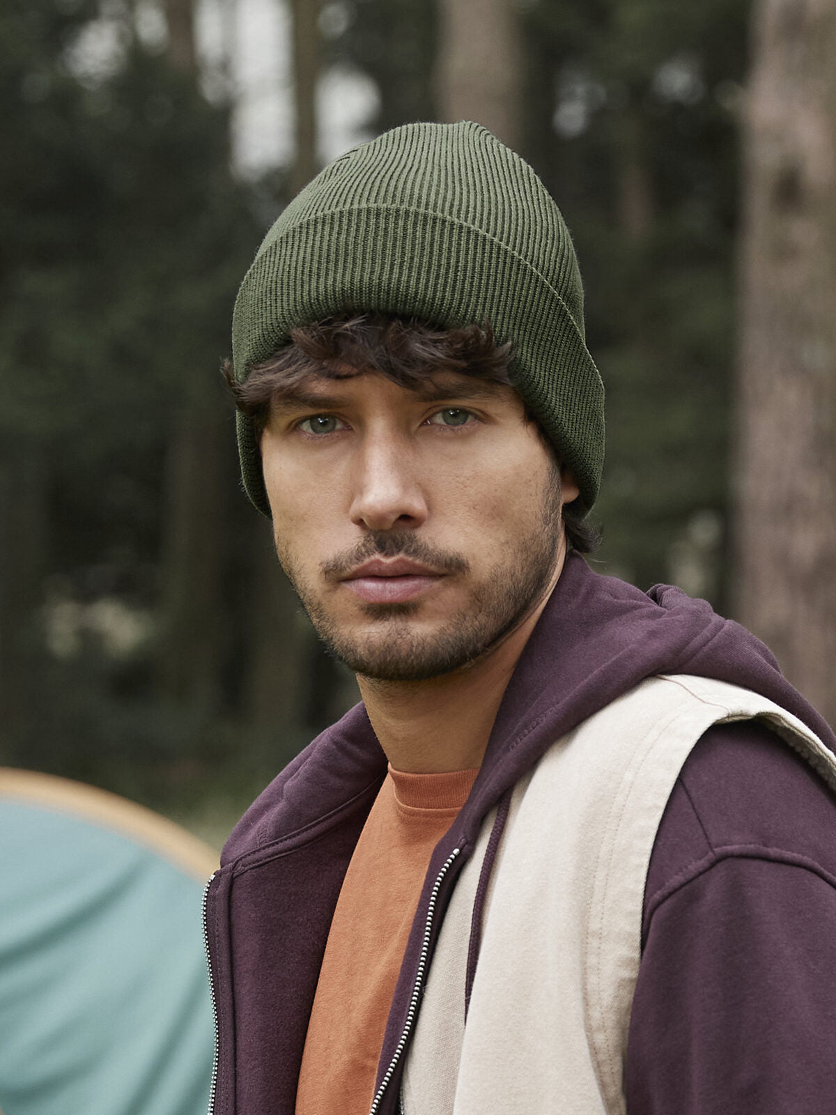 Beanies Berretto con risvolto in cotone organico  bestickbar und bedruckbar – LA1970