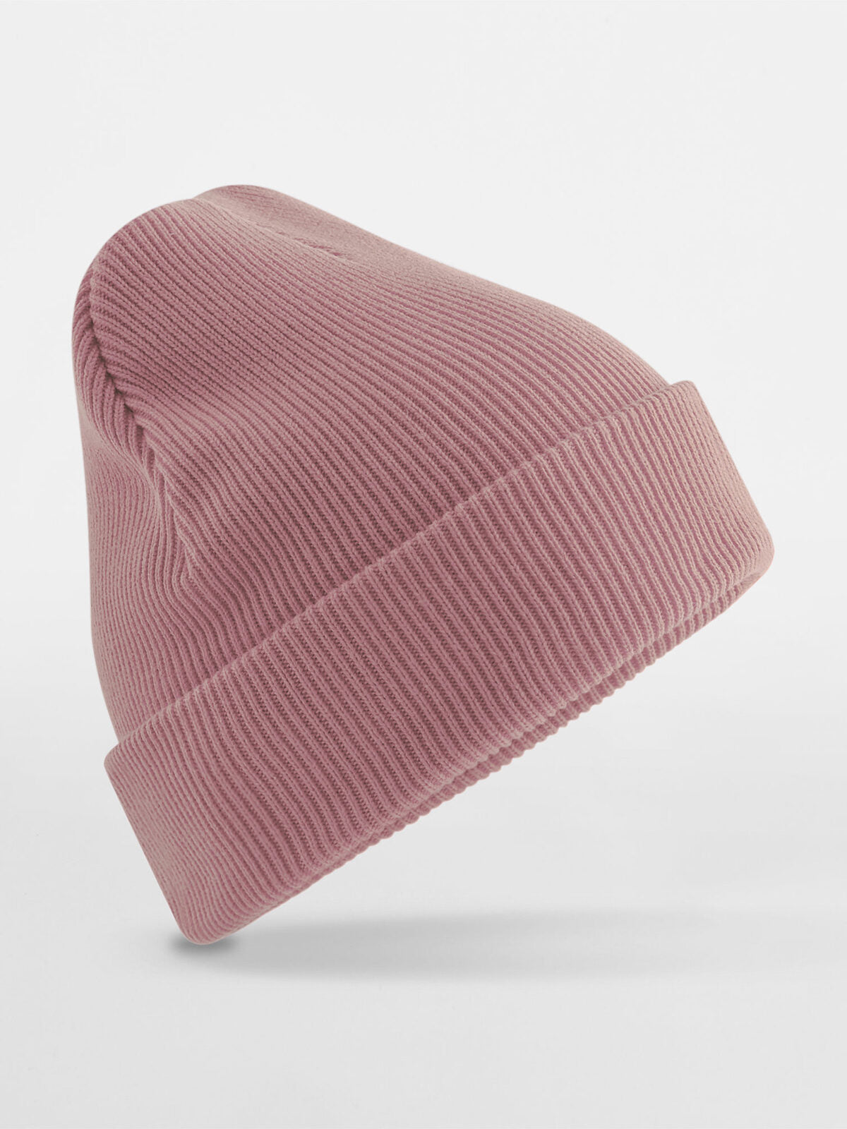 Beanies Berretto con risvolto in cotone organico rose bestickbar und bedruckbar – LA1970
