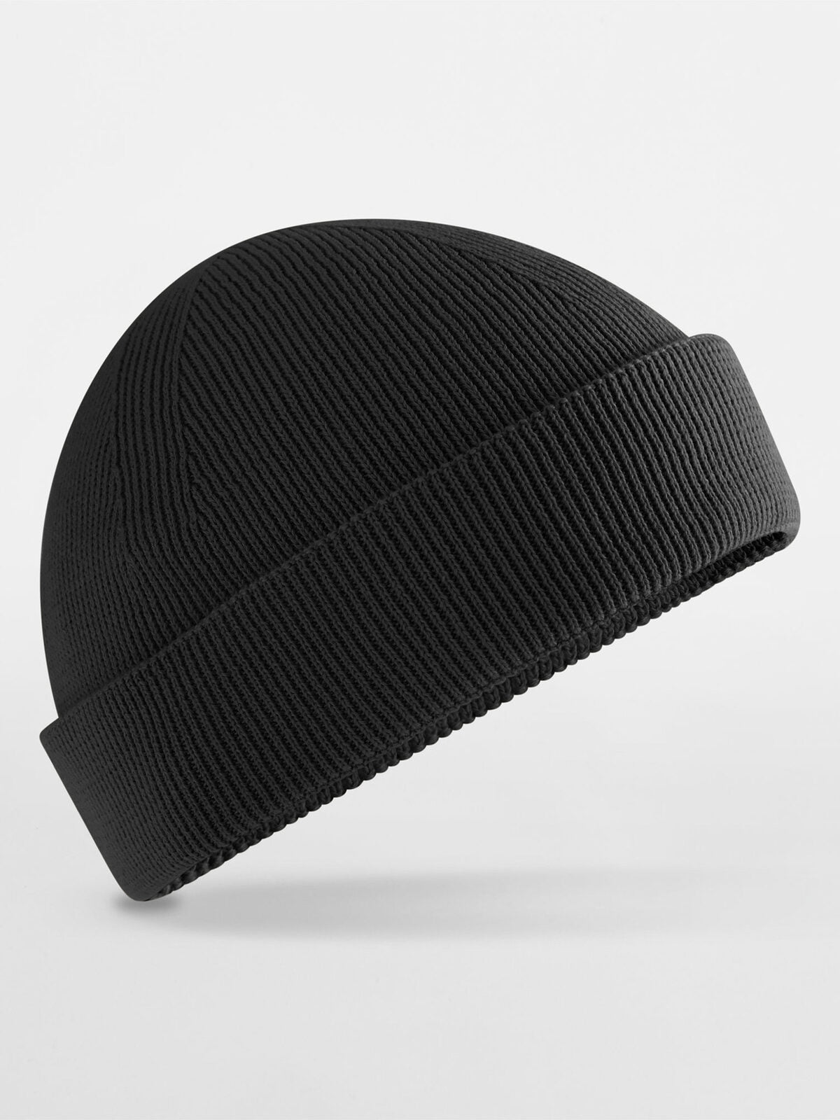 Beanie Berretto Fisherman in cotone biologico – individuell veredelbar | LA1970 in black