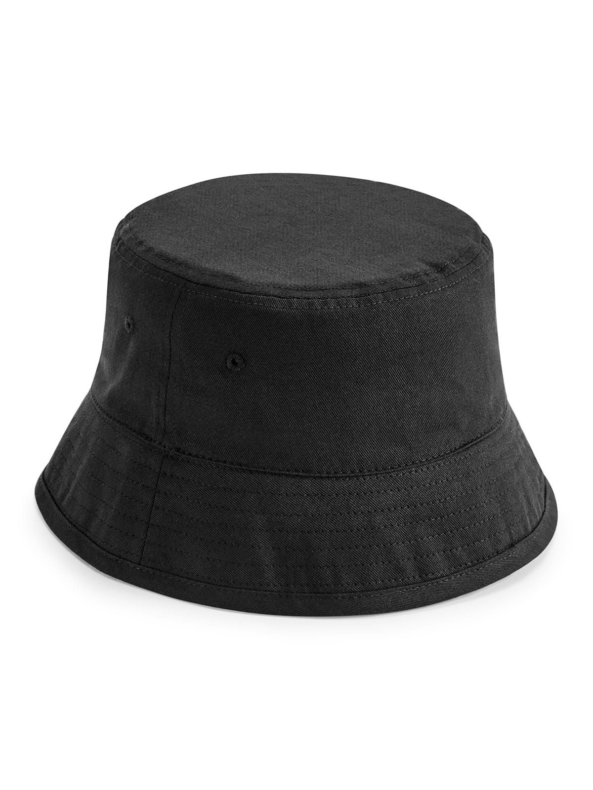 Bucket Hats Organic Cotton Bucket Hat Schwarz bestickbar und bedruckbar – LA1970