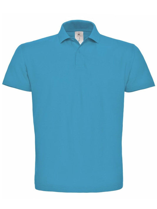 ID.001 Herren Poloshirt – B&C – Farbe atoll – individuell veredelbar