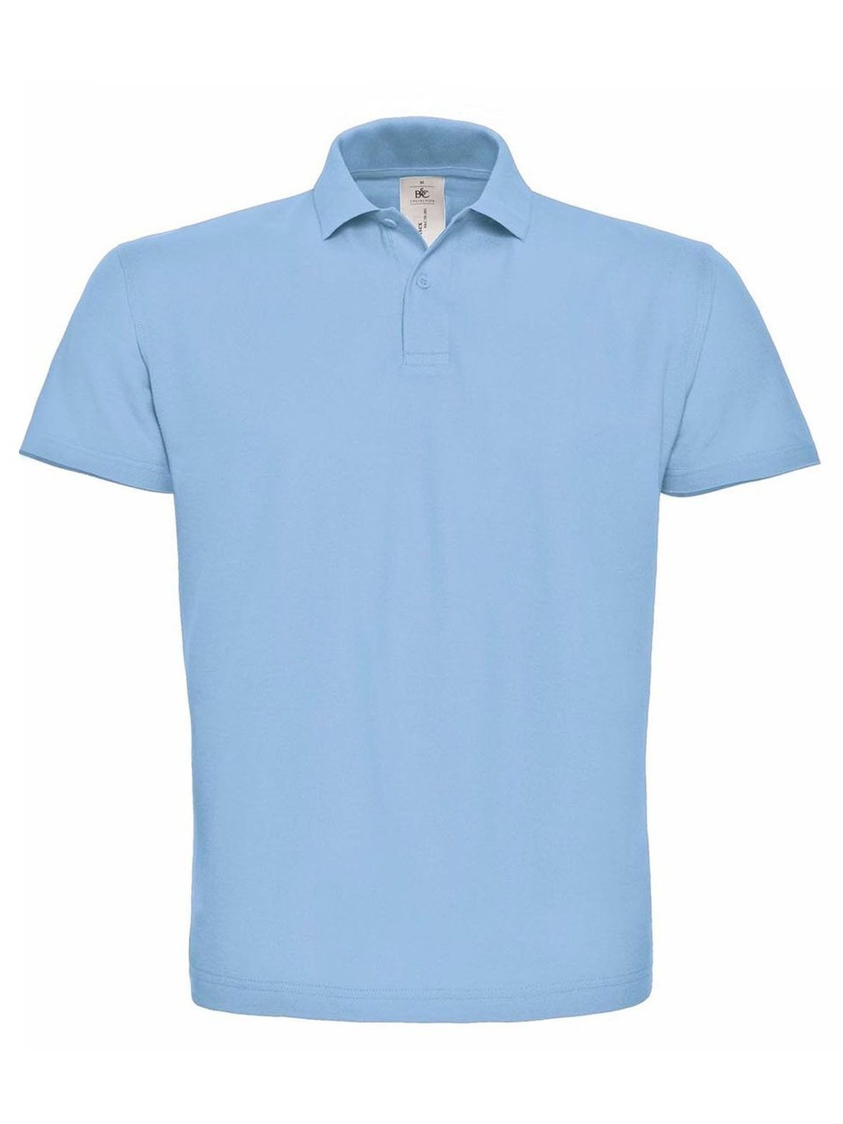 ID.001 Herren Poloshirt – B&C – Farbe Hellblau – individuell veredelbar