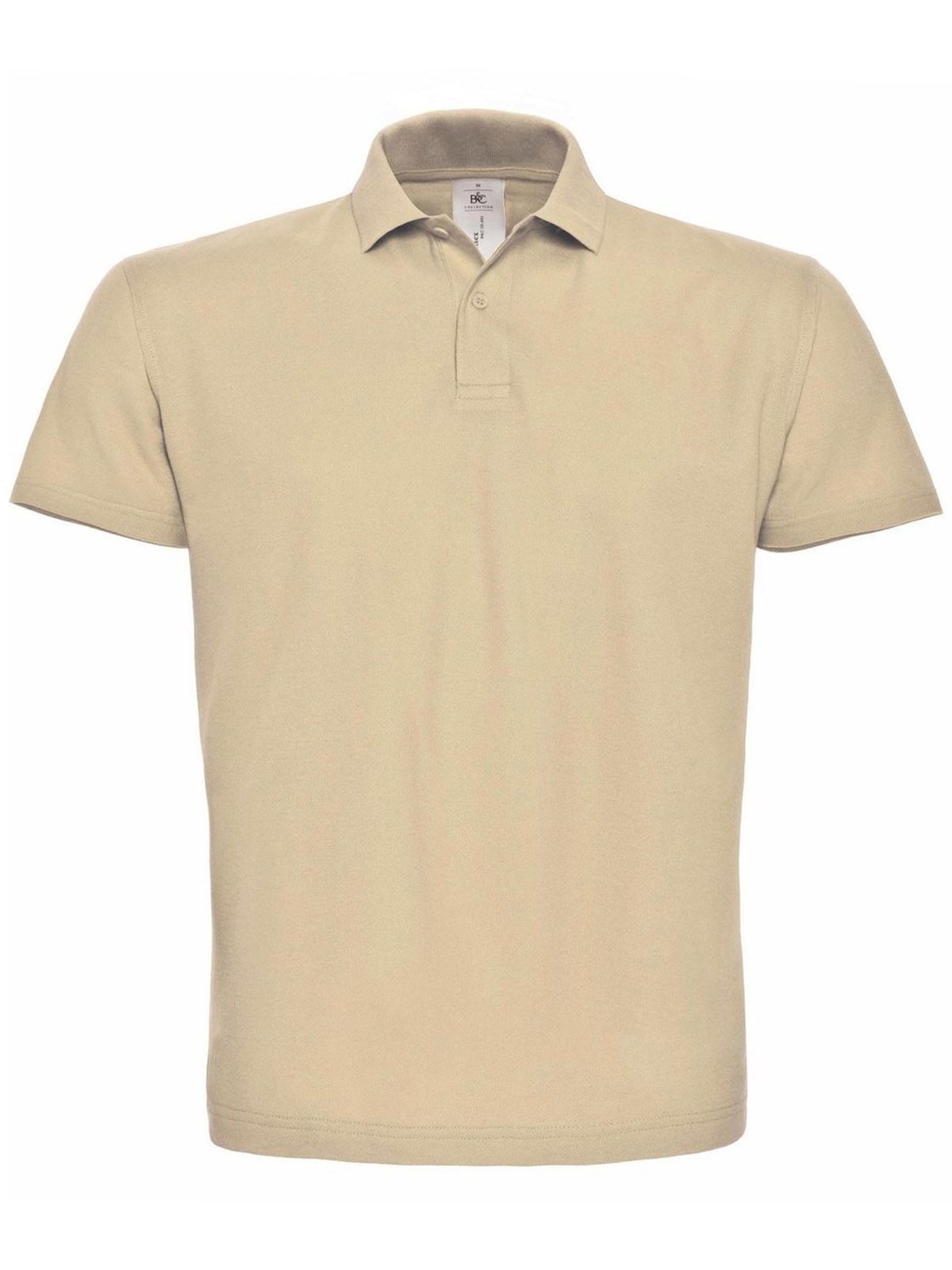 ID.001 Herren Poloshirt – B&C – Farbe Sand – individuell veredelbar