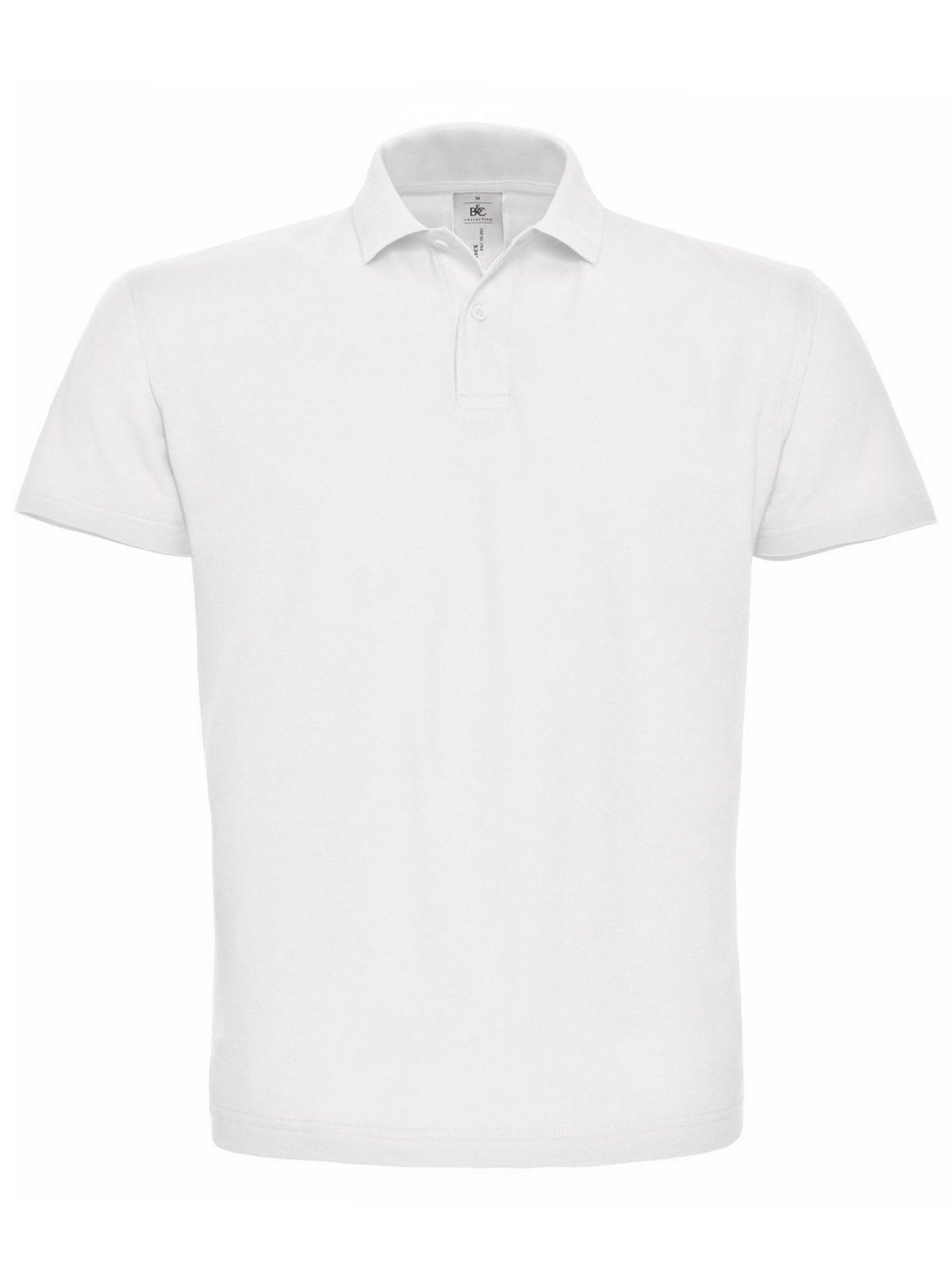 ID.001 Herren Poloshirt – B&C – Farbe Weiß – individuell veredelbar