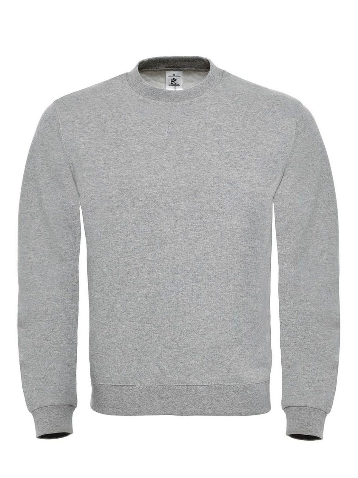 ID.002 Herren Sweatshirt / Hoodie – B&C – Farbe heather grey – individuell veredelbar