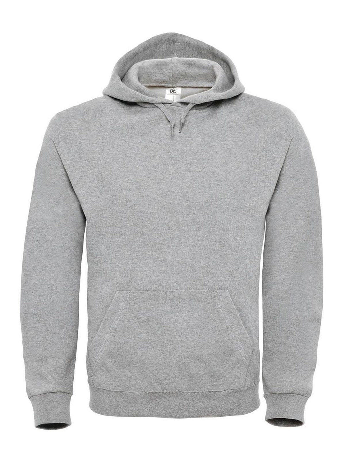 ID.003 Herren Sweatshirt / Hoodie – B&C – Farbe heather grey – individuell veredelbar
