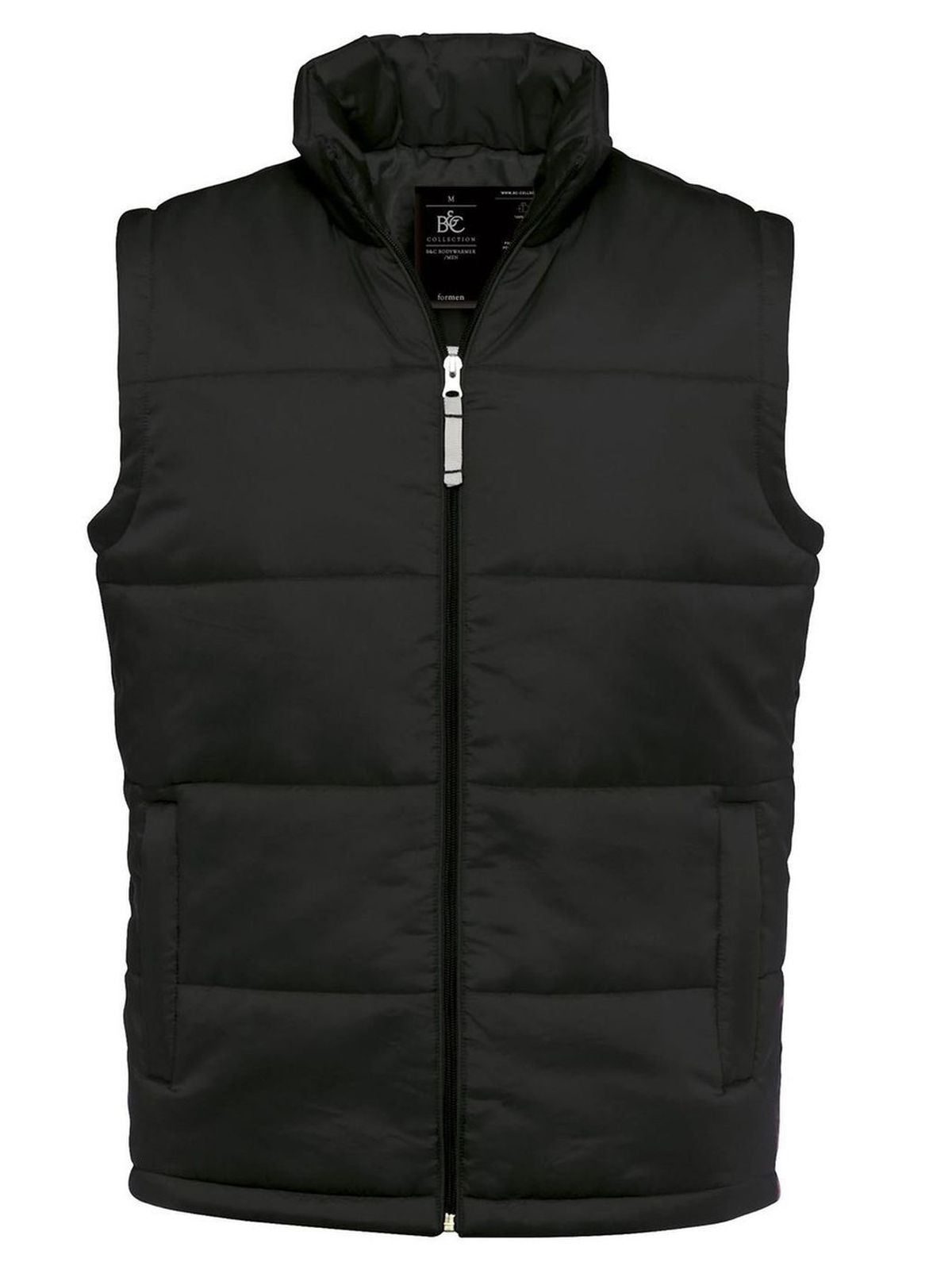 Bodywarmer Herren Jacke – B&C – Farbe Schwarz – individuell veredelbar