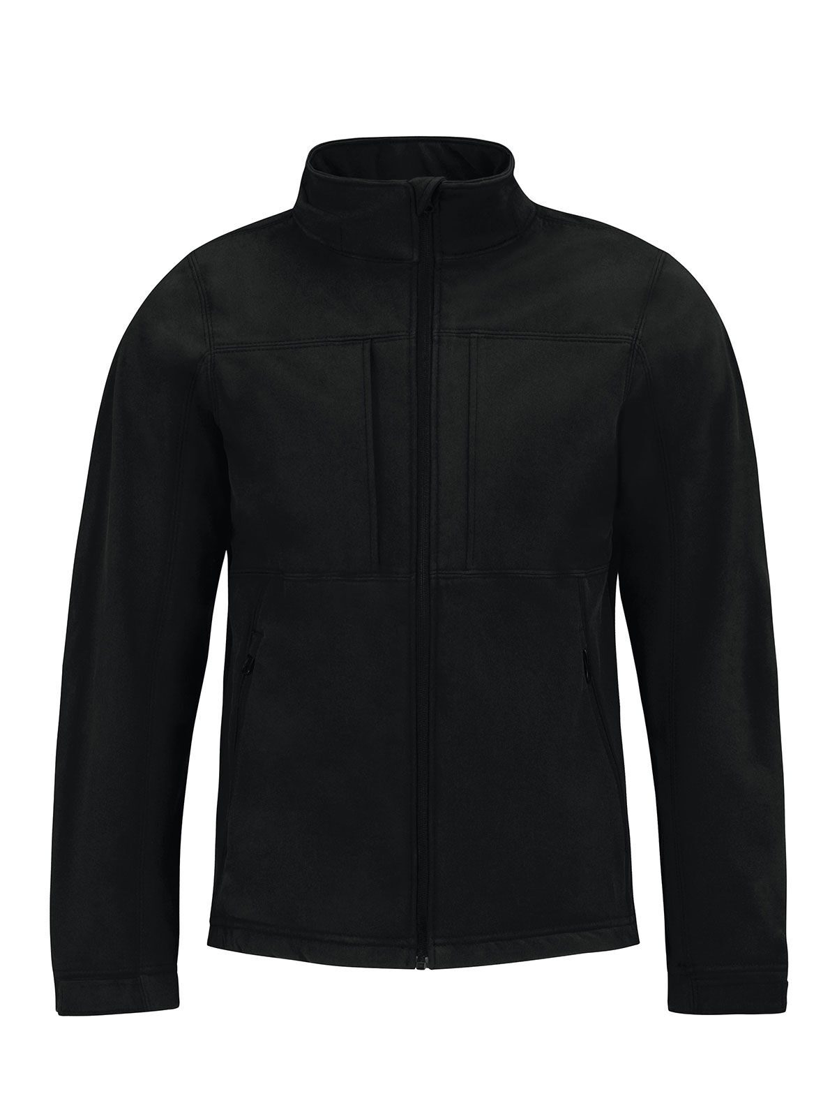 Hooded Softshell Herren – B&C – Farbe Schwarz – individuell veredelbar