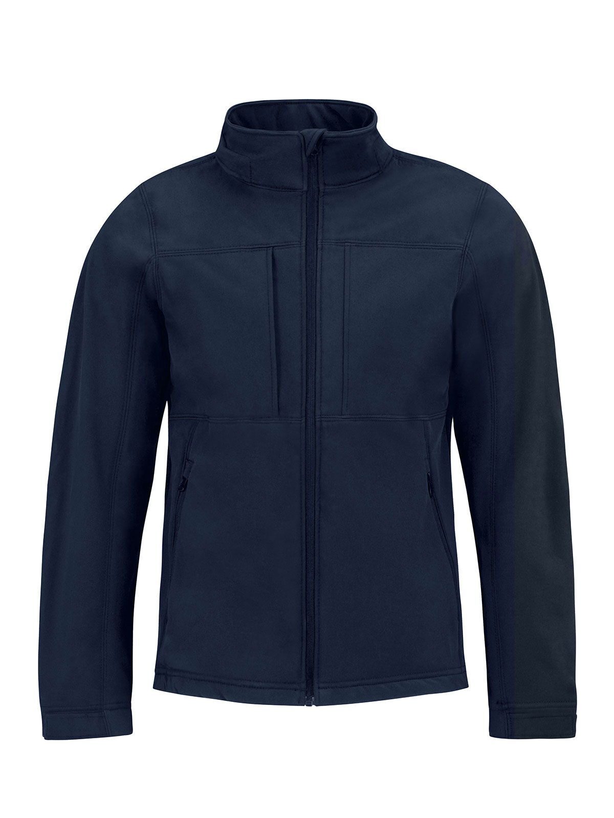 Hooded Softshell Herren – B&C – Farbe Navy – individuell veredelbar