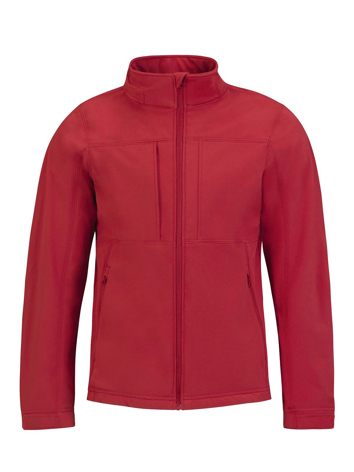 Hooded Softshell Herren – B&C – Farbe Rot – individuell veredelbar