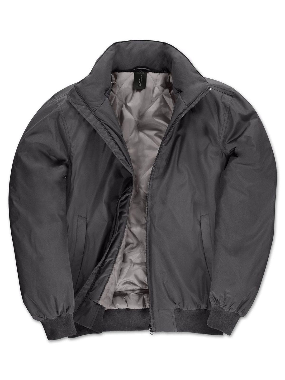 Crew Bomber Herren Jacke – B&C – Farbe Dunkelgrau – individuell veredelbar