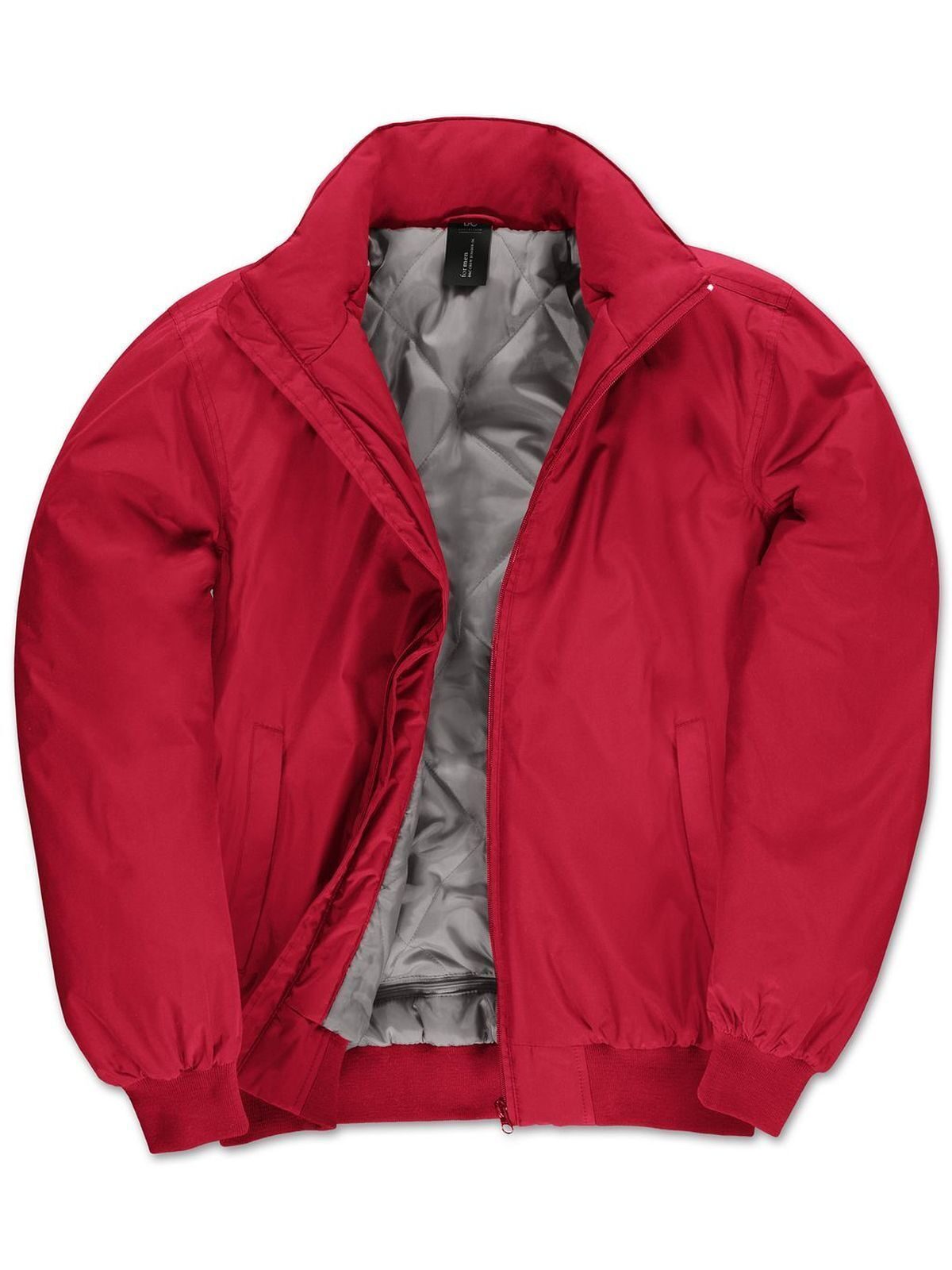 Crew Bomber Herren Jacke – B&C – Farbe Rot – individuell veredelbar