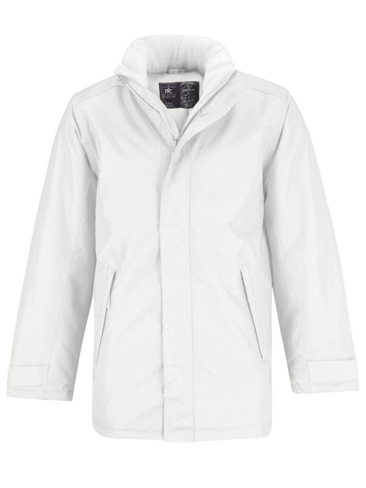 Real+ Herren Jacke – B&C – Farbe Weiß – individuell veredelbar