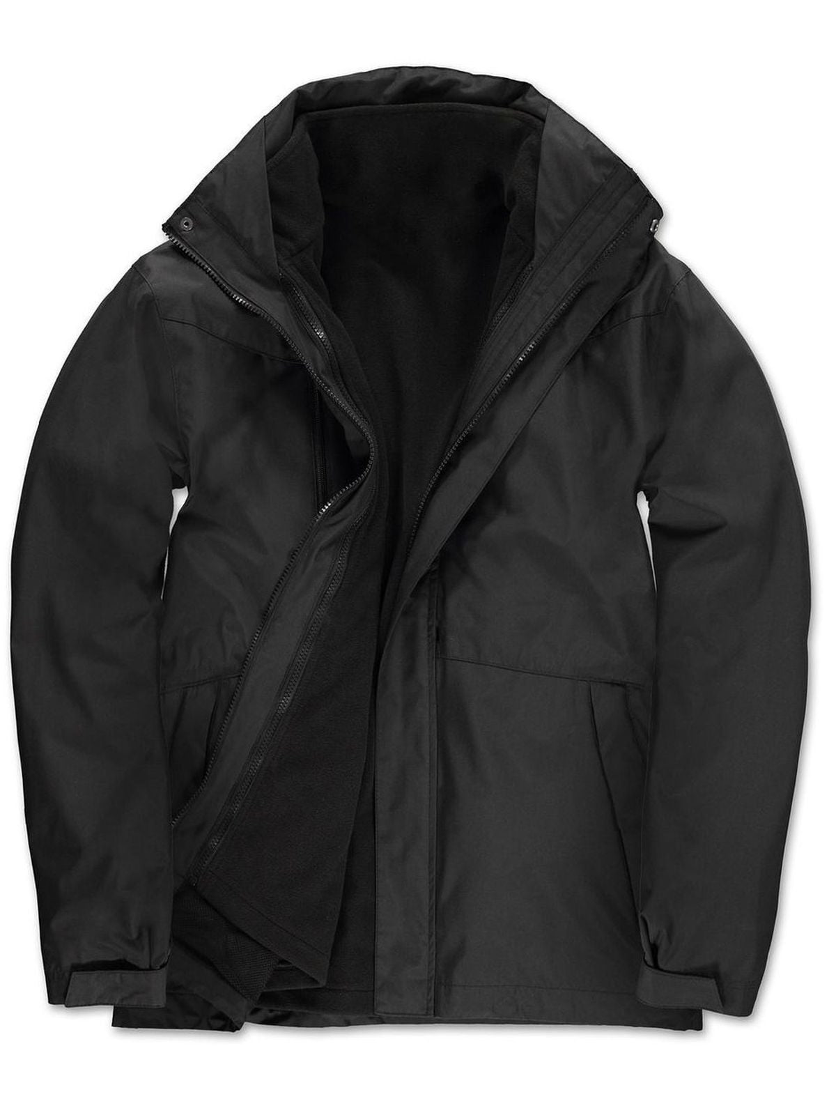 Corporate 3-In-1 Jacke – B&C – Farbe Schwarz – individuell veredelbar