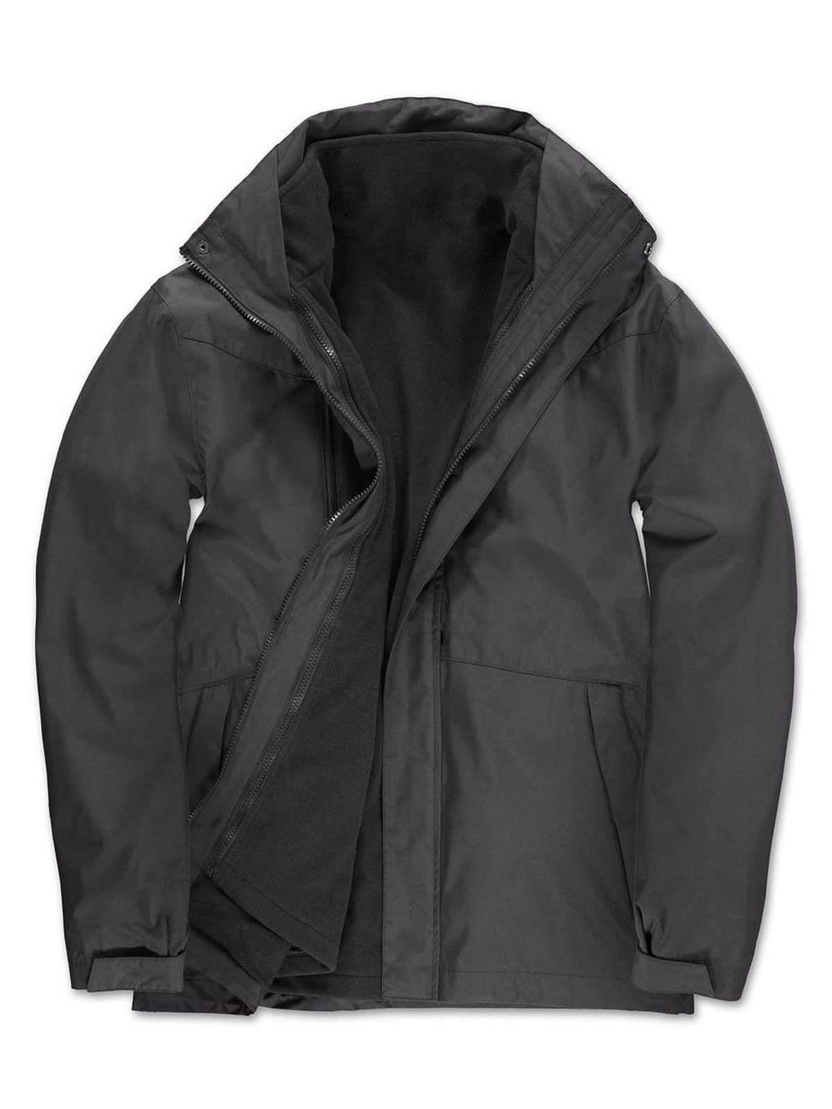 Corporate 3-In-1 Jacke – B&C – Farbe Dunkelgrau – individuell veredelbar