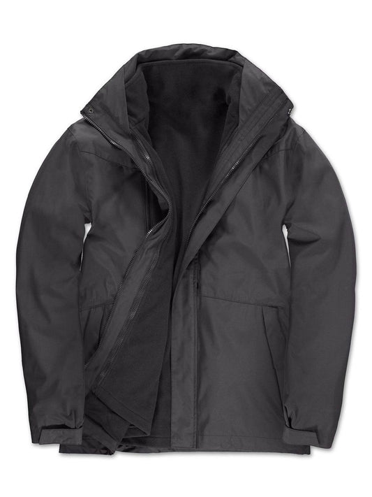 Corporate 3-In-1 Jacke – B&C – Farbe Dunkelgrau – individuell veredelbar