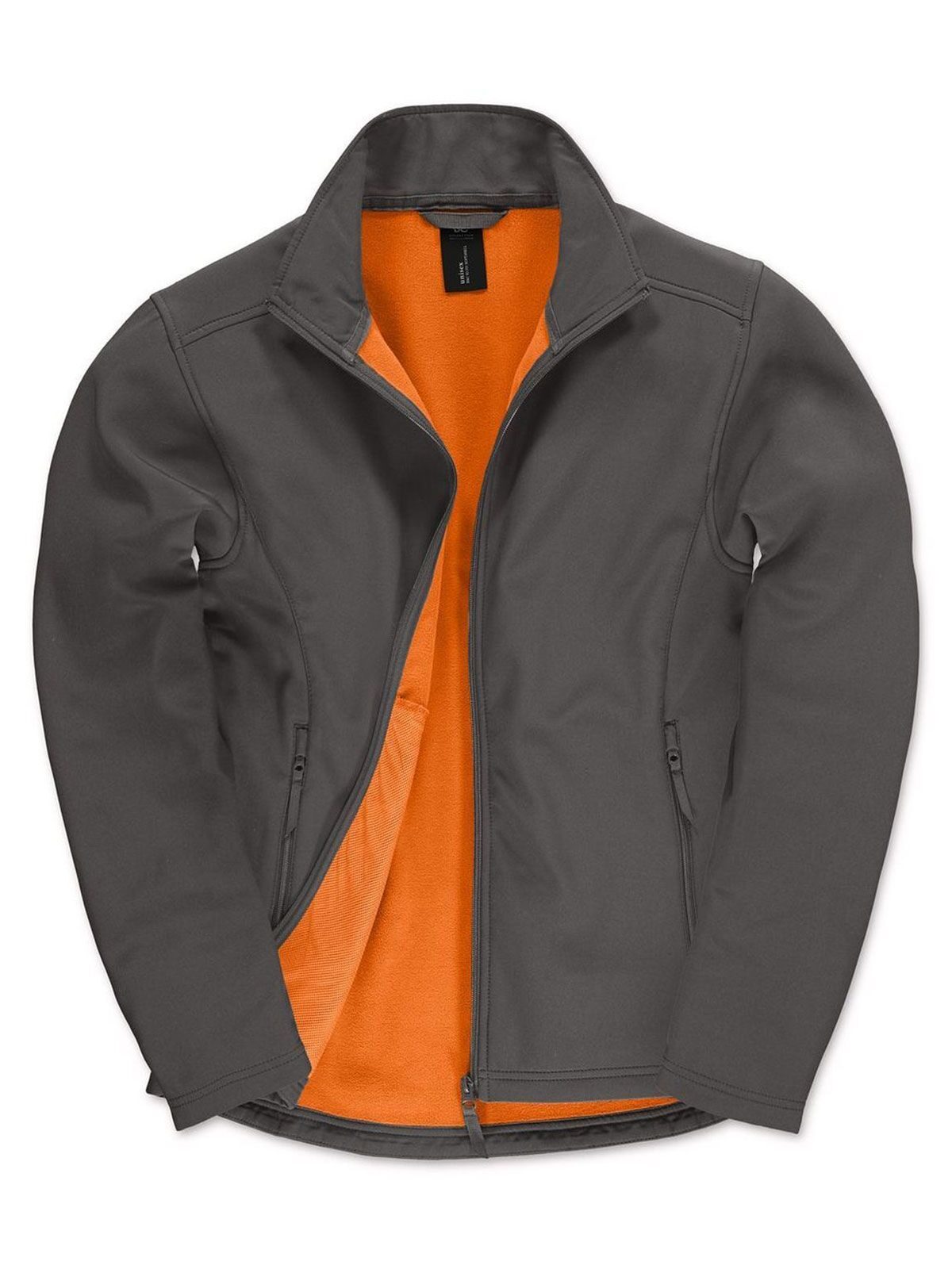 ID.701 Softshell Herren – B&C – Farbe Dunkelgrau – individuell veredelbar